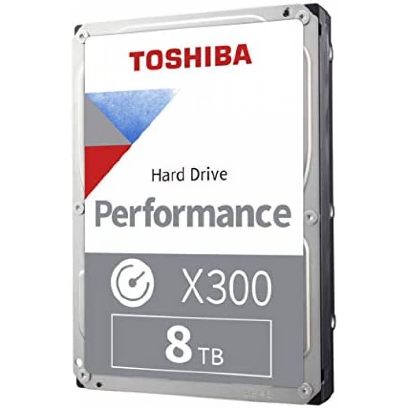 Disco Duro Interno Toshiba X300 8TB SATA 6GB/s 7200 RPM Gris