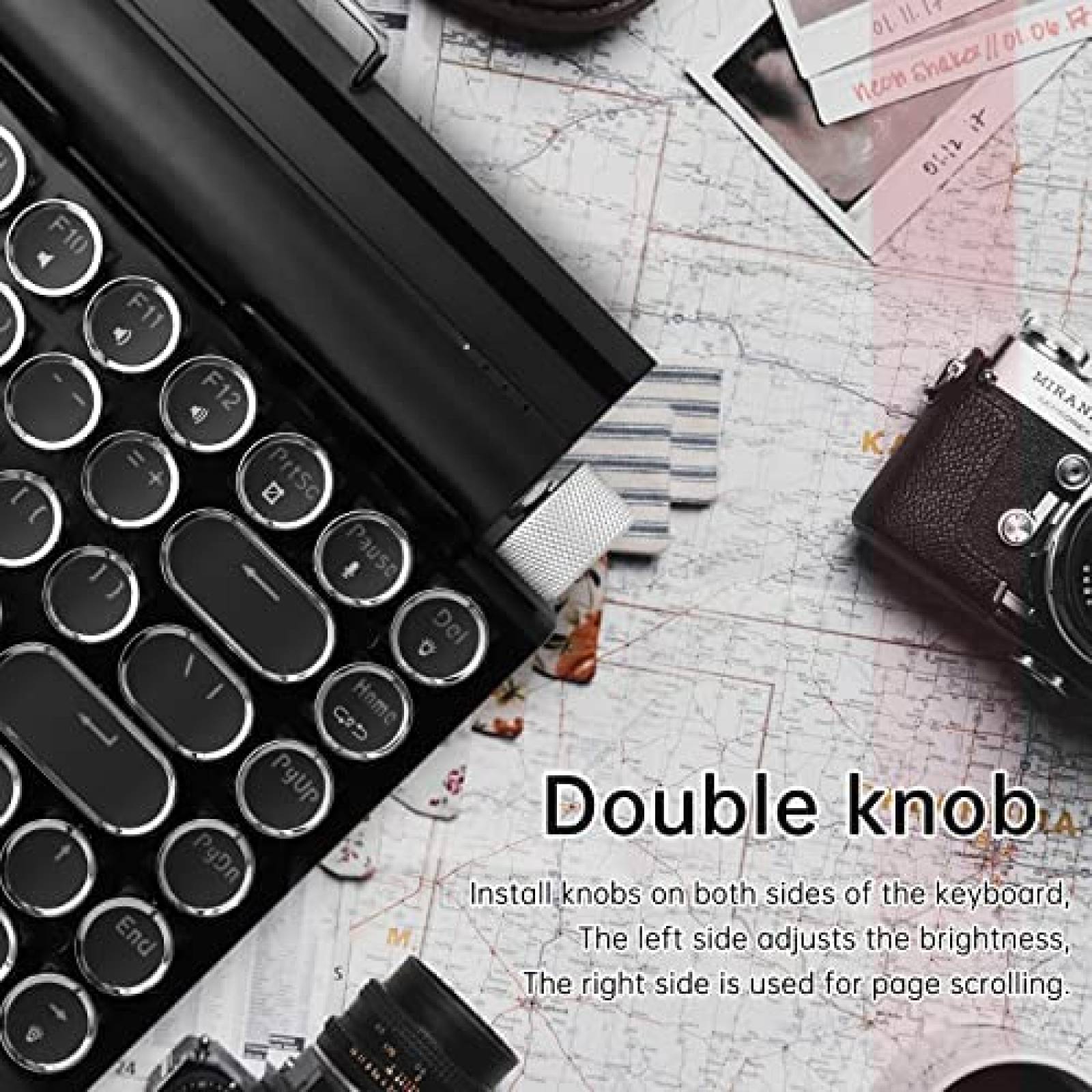 Teclado Retro Adventures Inalambrico Mecanico Retroiluminado