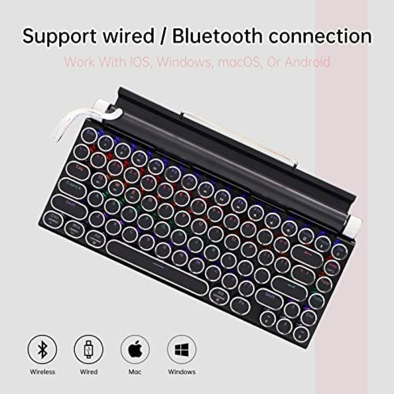 Teclado Retro Adventures Inalambrico Mecanico Retroiluminado