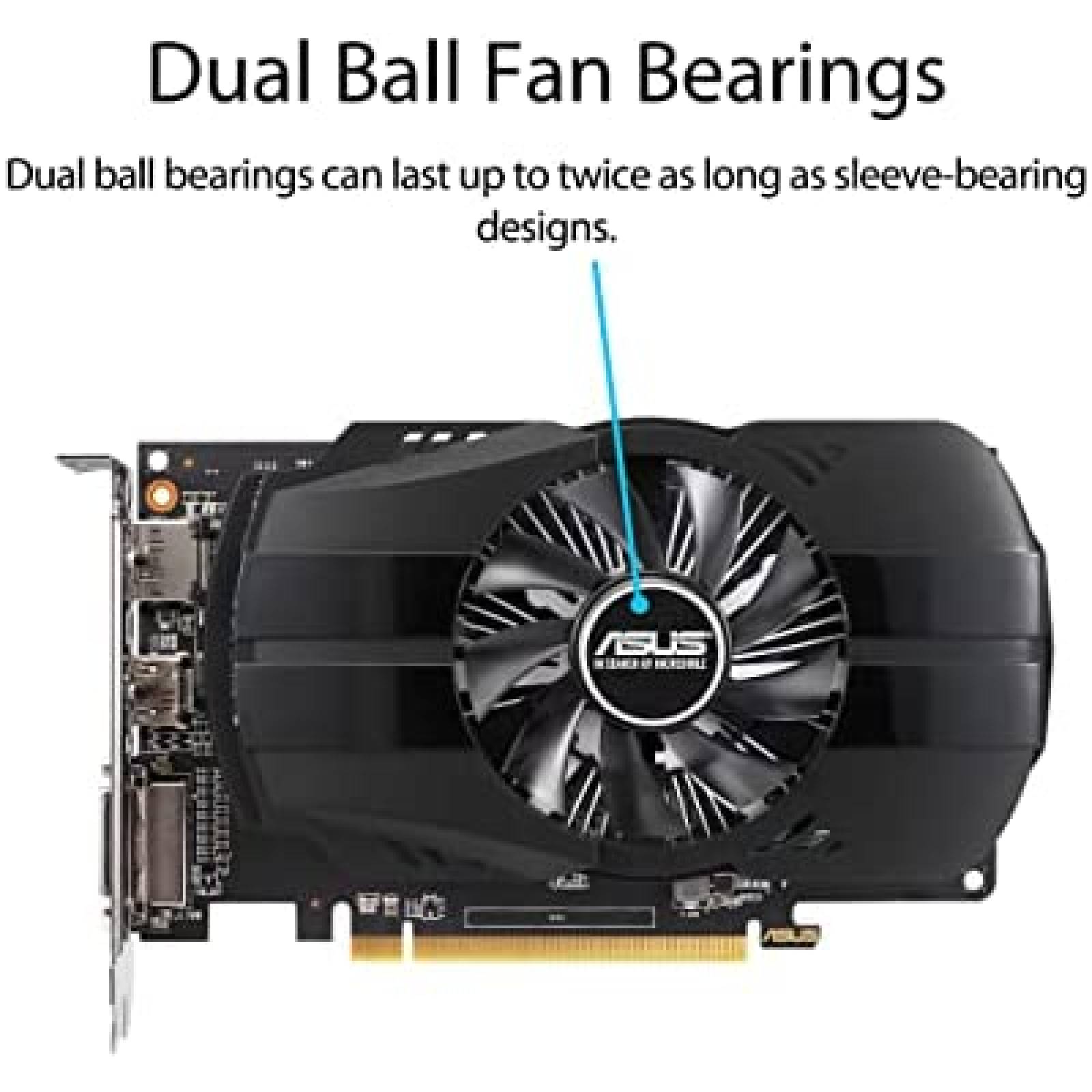 Tarjeta Grafica ASUS AMD Radeon RX 550 4GB GDDR5 -Negro