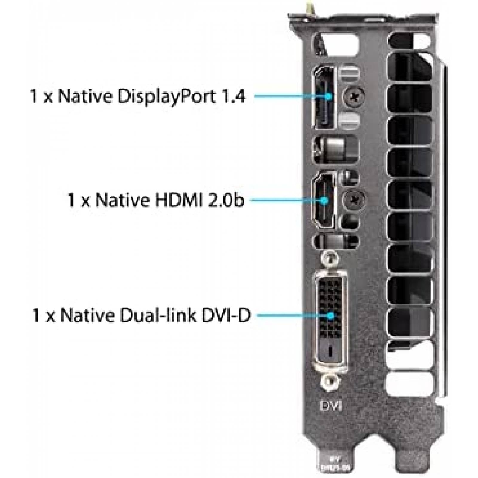 Tarjeta Grafica ASUS AMD Radeon RX 550 4GB GDDR5 -Negro