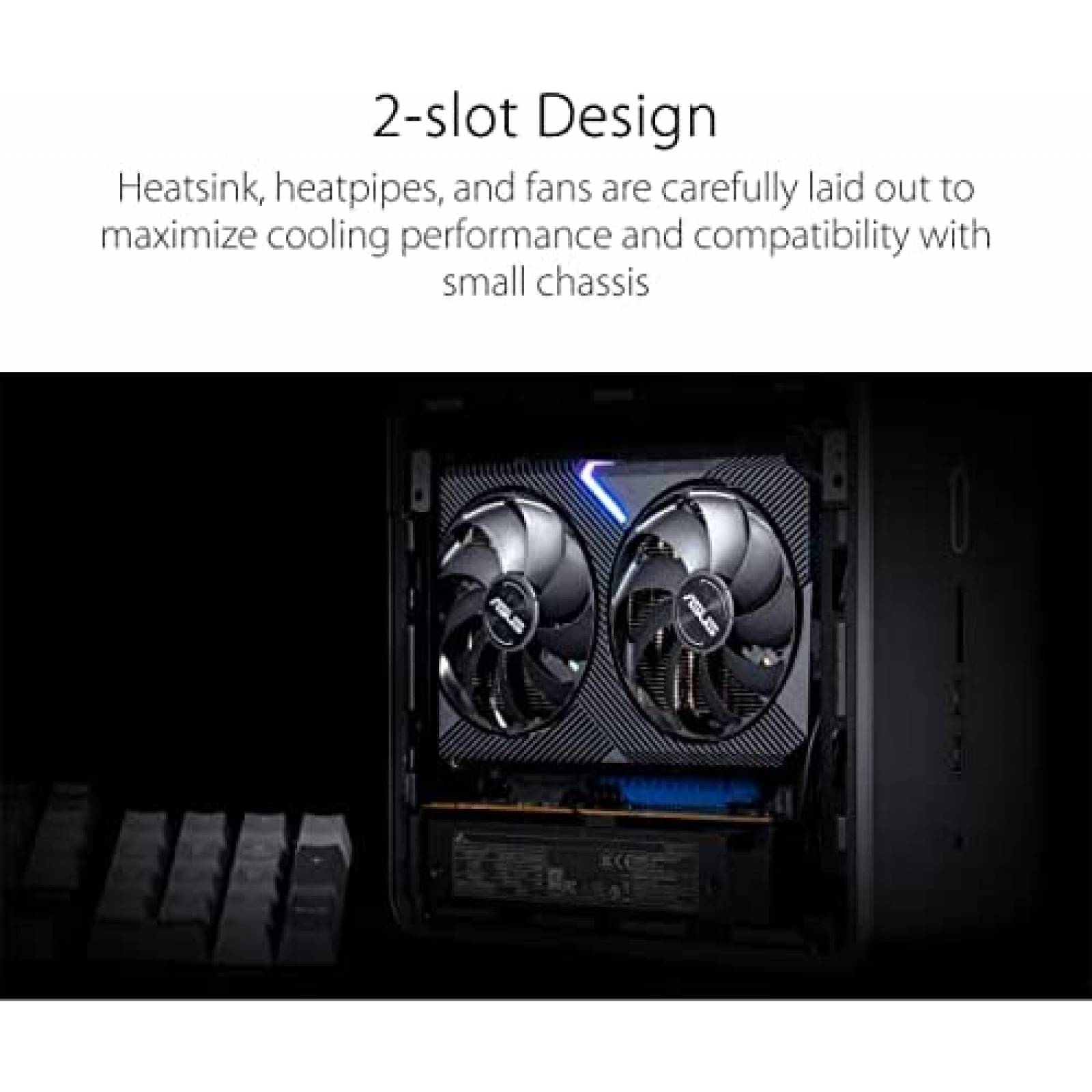 Tarjeta Grafica ASUS AMD Radeon RX 6400 4GB GDDR6 -Negro