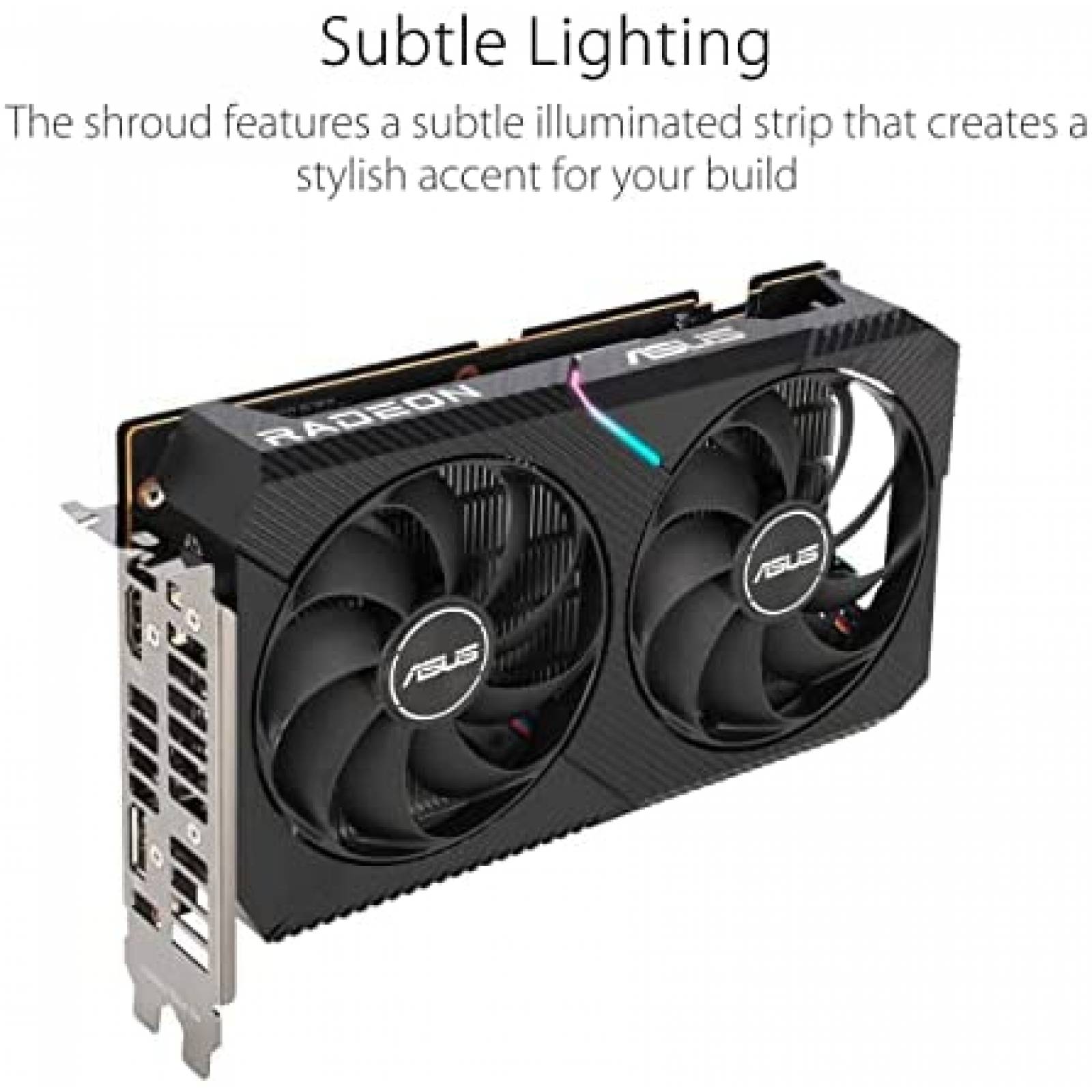 Tarjeta Grafica ASUS AMD Radeon RX 6400 4GB GDDR6 -Negro