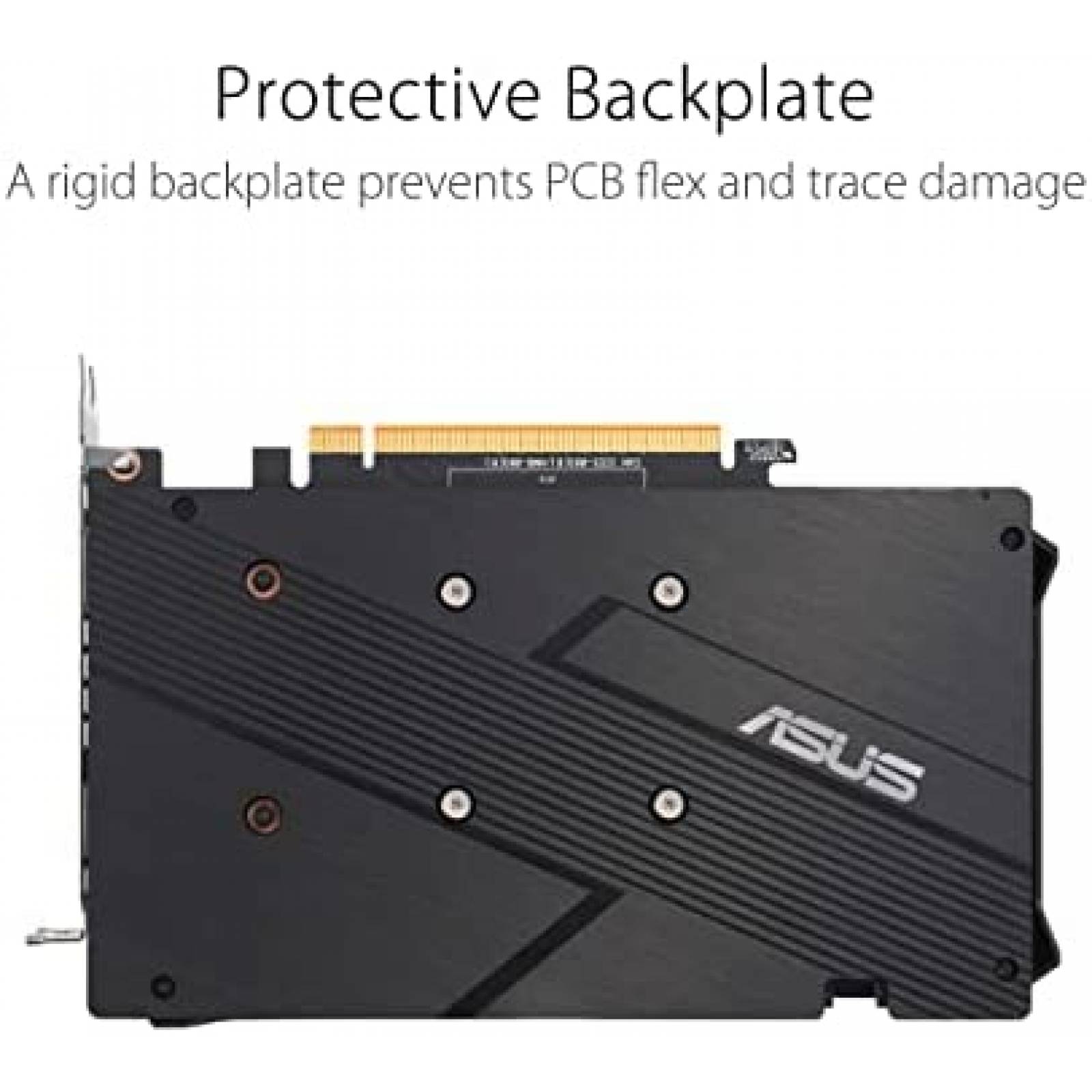 Tarjeta Grafica ASUS AMD Radeon RX 6400 4GB GDDR6 -Negro