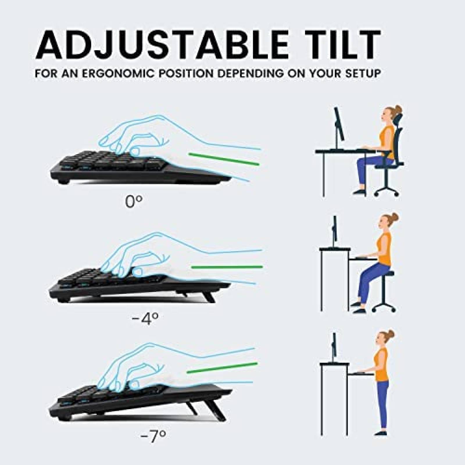 Teclado Gamer PERIXX Mecanico Ergonomico Retroiluminado