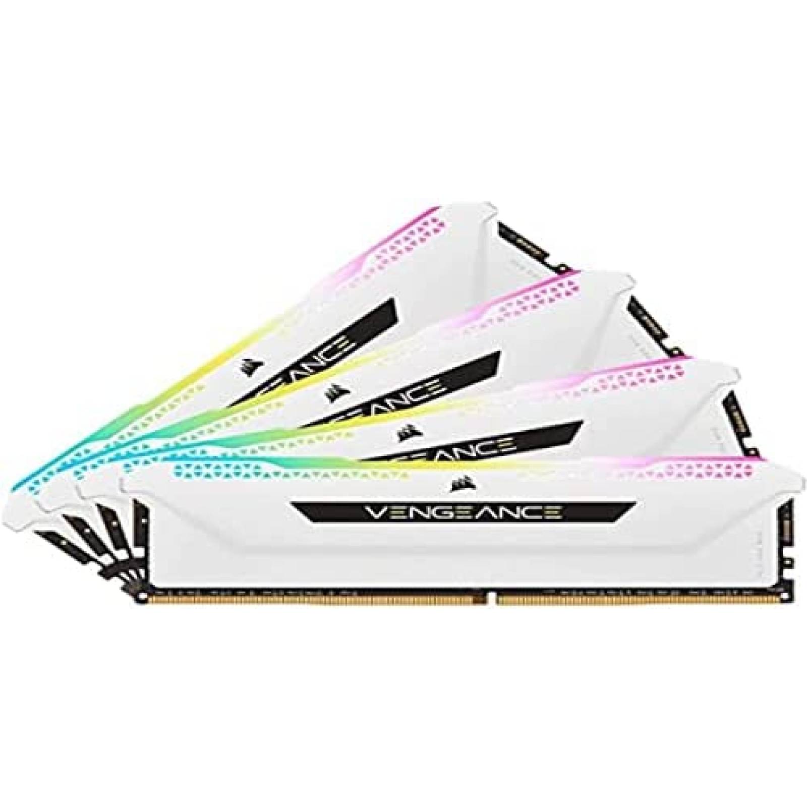 Kit de 4 Memorias RAM Corsair Vengeance RGB 4x16GB DDR4
