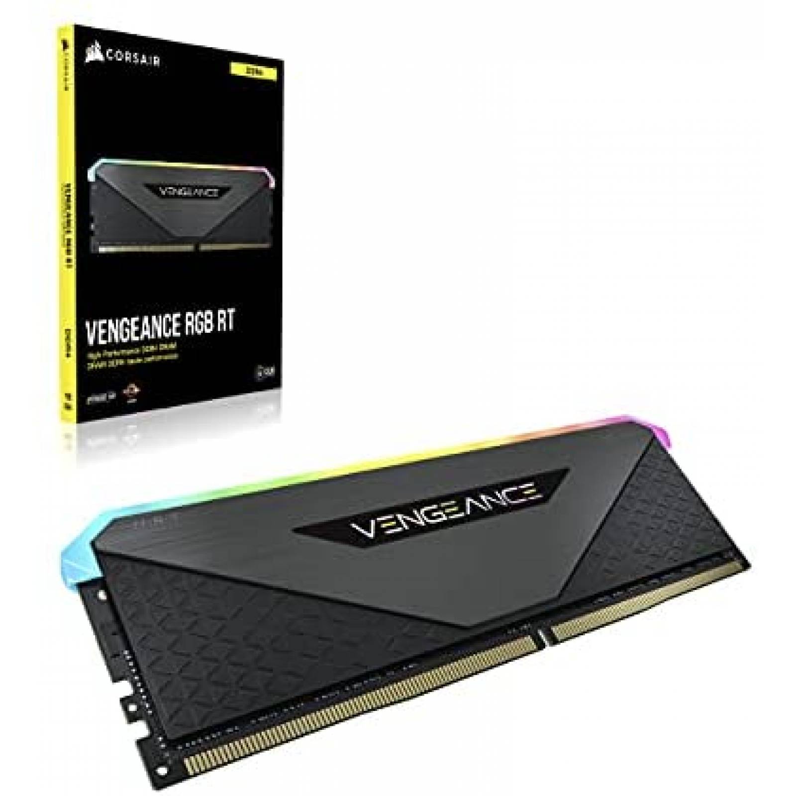 Kit de 4 Memorias RAM Corsair RGB 4x16GB DDR4 -Negro
