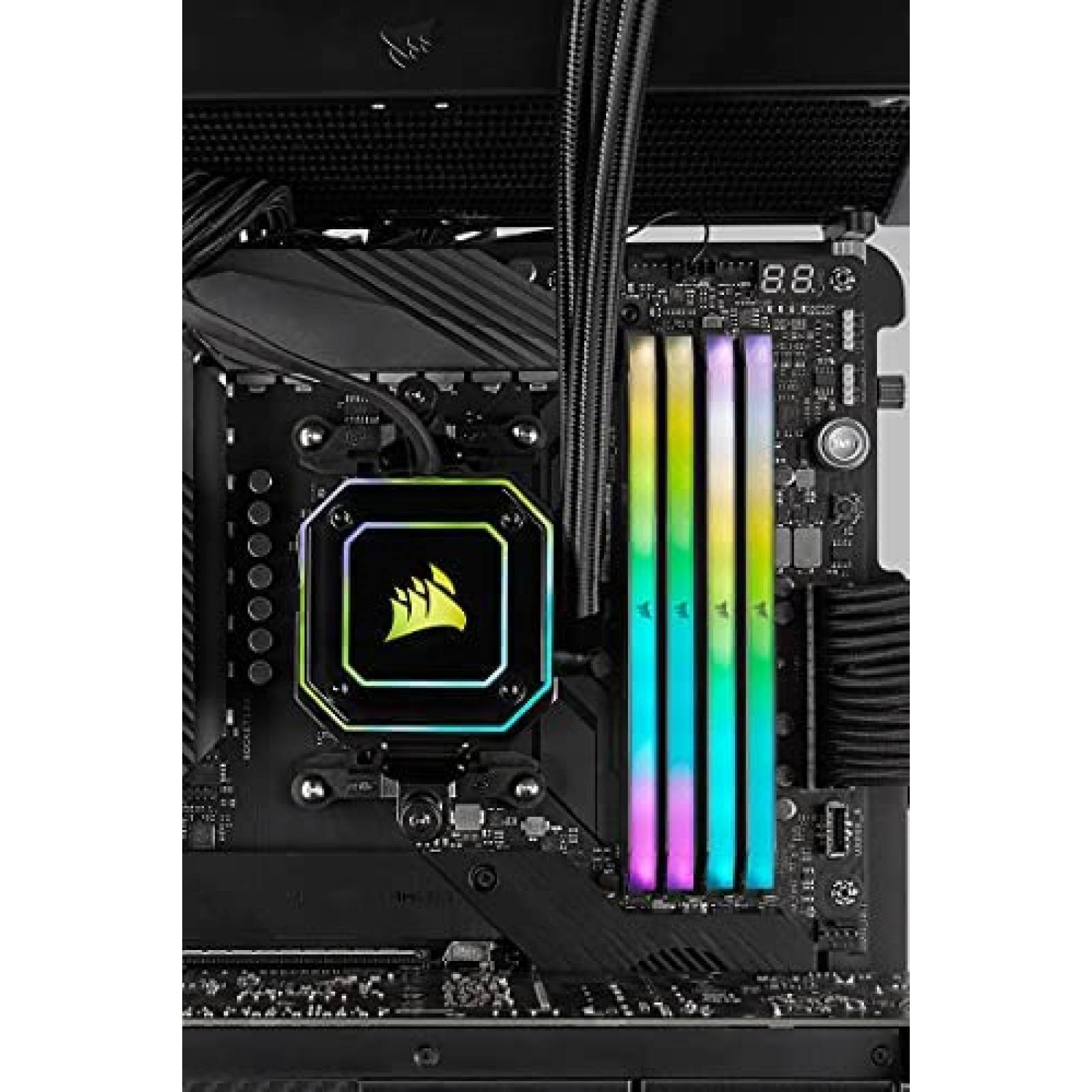 Kit de 4 Memorias RAM Corsair RGB 4x16GB DDR4 -Negro