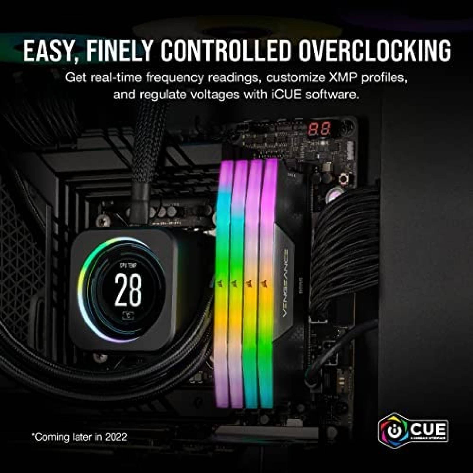 Kit de 2 Memoria RAM Corsair Vengeance RGB 2x16GB -Negro