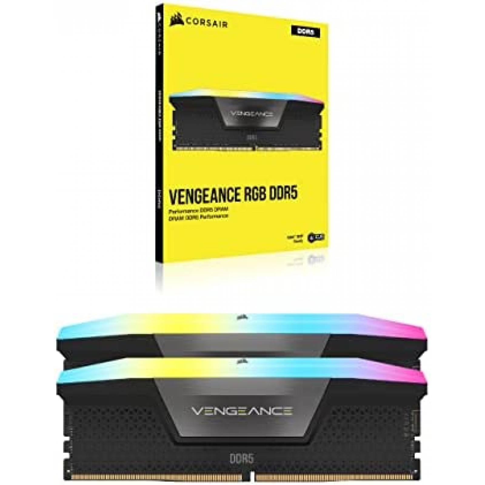 Kit de 2 Memoria RAM Corsair Vengeance RGB 2x16GB -Negro