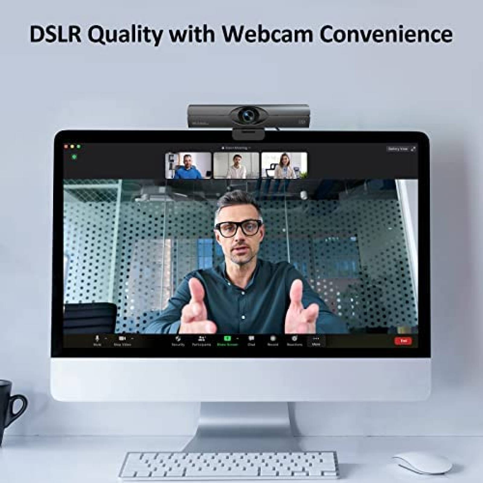 Webcam NexiGo Zoom optico Full HD USB Cancelacion de Ruido