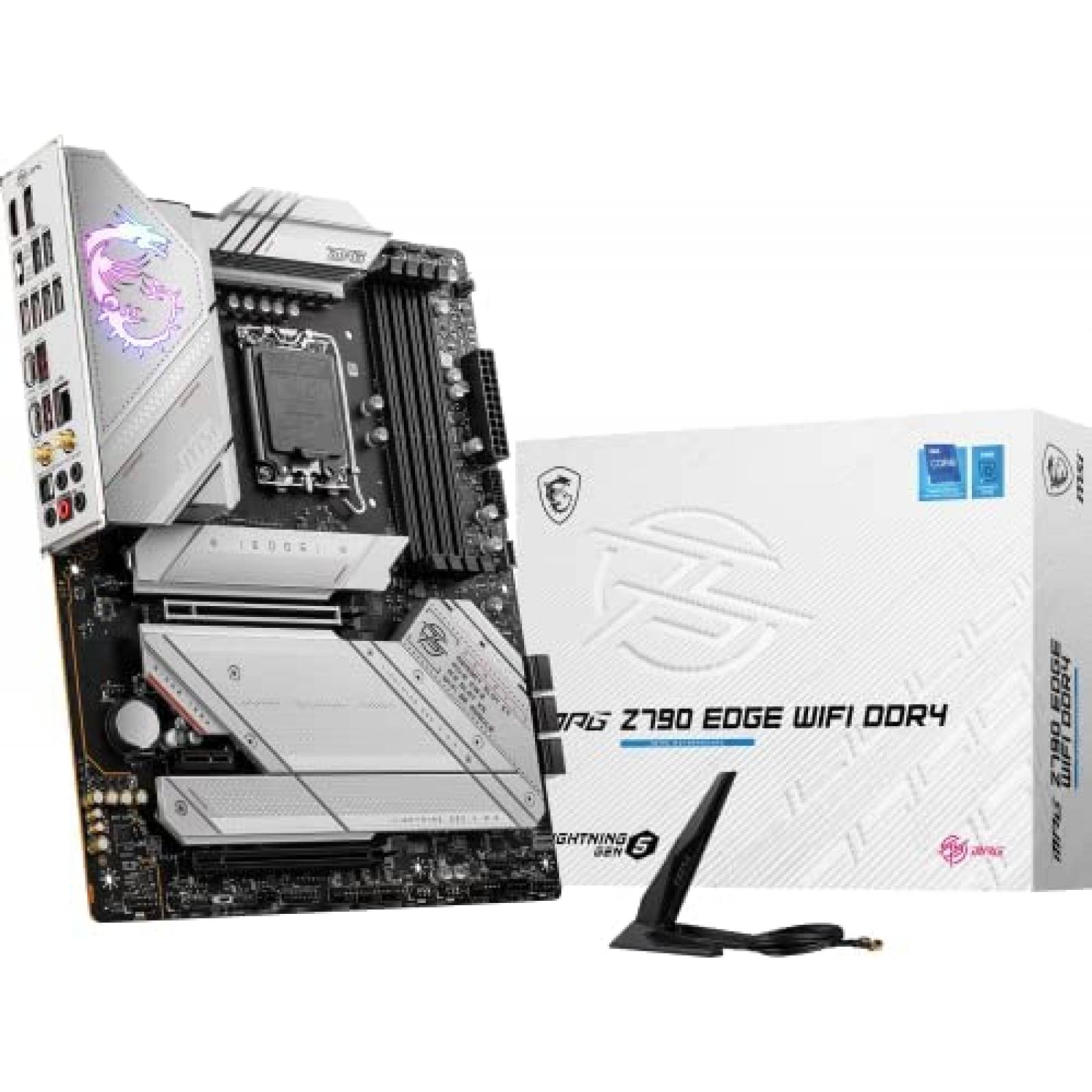 Tarjeta Madre MSI MPG Z790 WiFi DDR4 Soporta Intel -Blanco