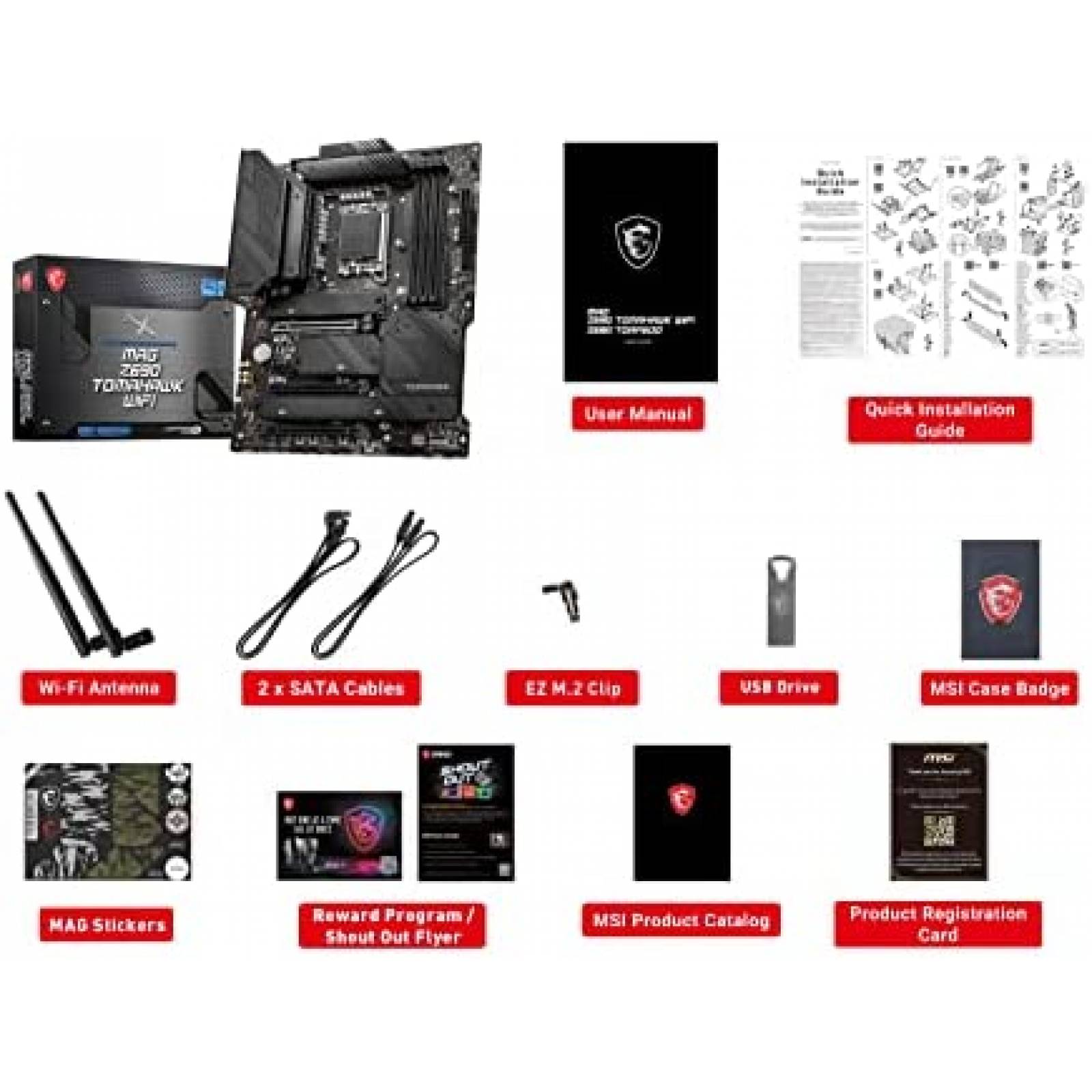 Tarjeta Madre MSI MAG Z690 WiFi DDR4 Soporta Intel -Negro