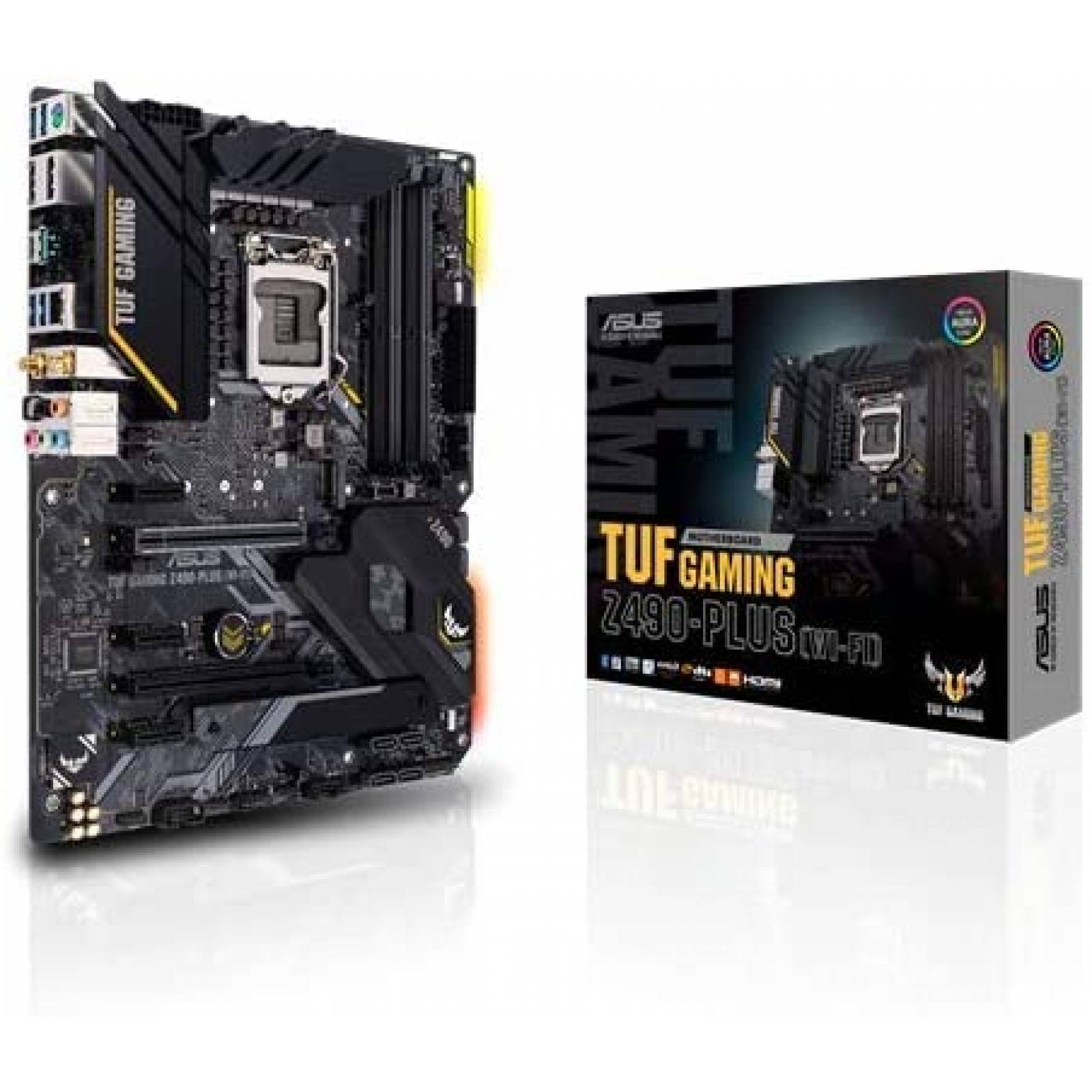 Tarjeta Madre Asus TUF Gaming Z490-Plus LGA 1200 -Negro