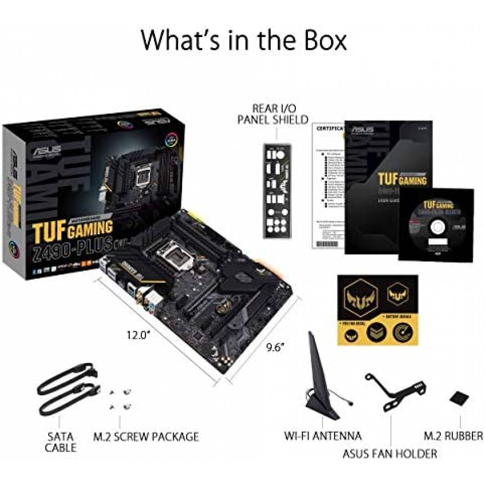 Tarjeta Madre Asus TUF Gaming Z490-Plus LGA 1200 -Negro