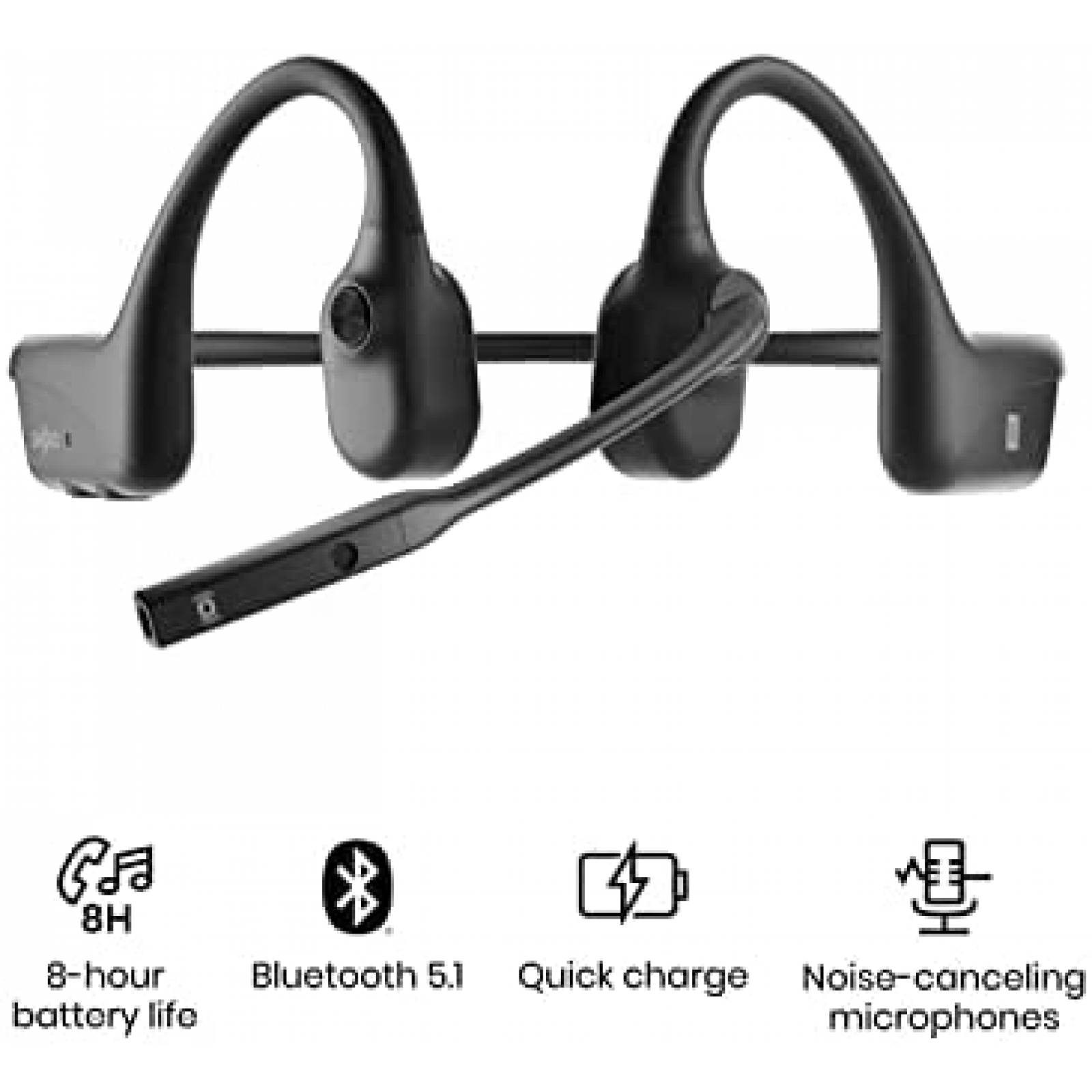 Auriculares Inalambricos AFTERSHOKZ Cancelacion Ruido Negro