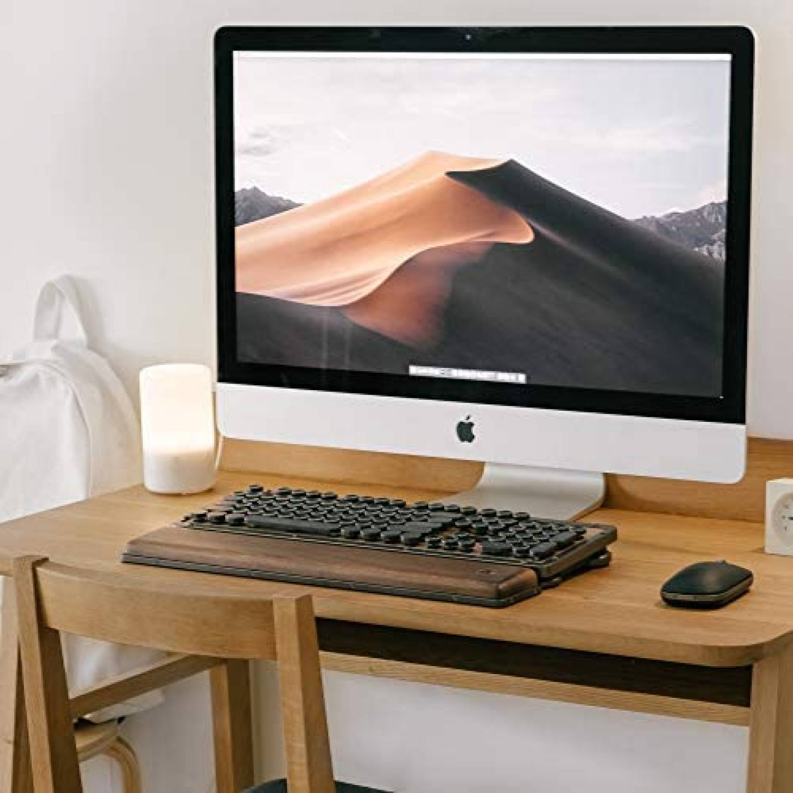 Teclado Retro AZIO Bluetooth Mecanico Ergonomico -Cafe