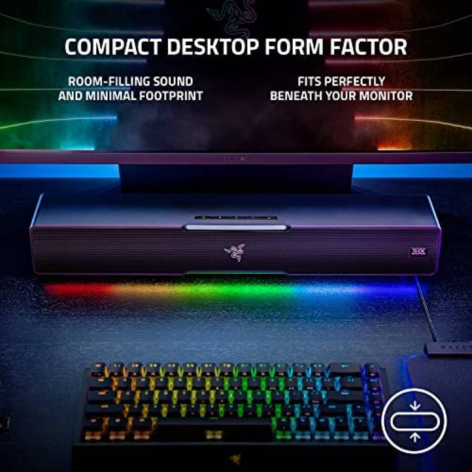 Barra de Sonido Gaming Razer Leviathan V2 + Subwoofer -RGB