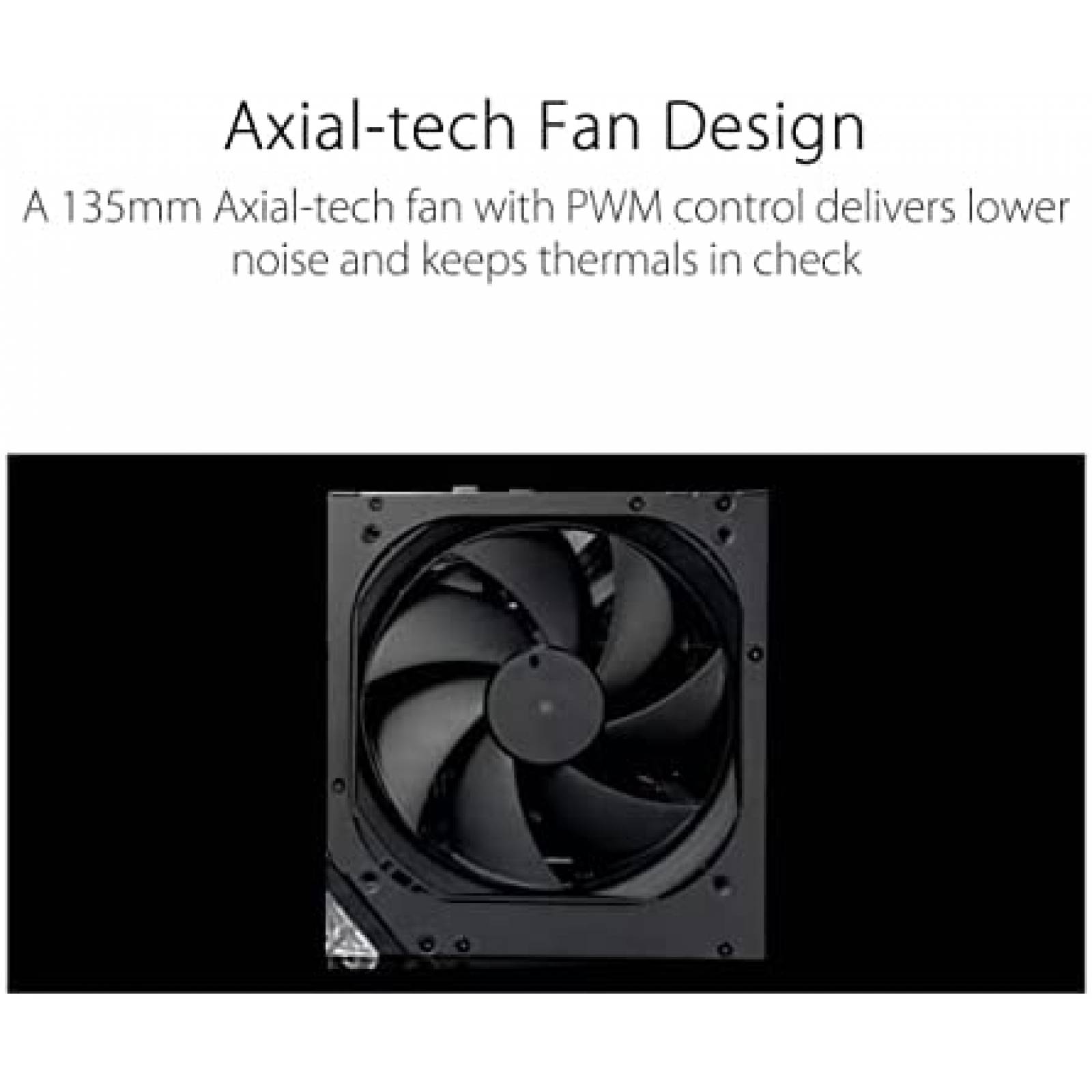 Ventilador de CPU ASUS 1000W OLED 135mm 0dB Mode -Plata