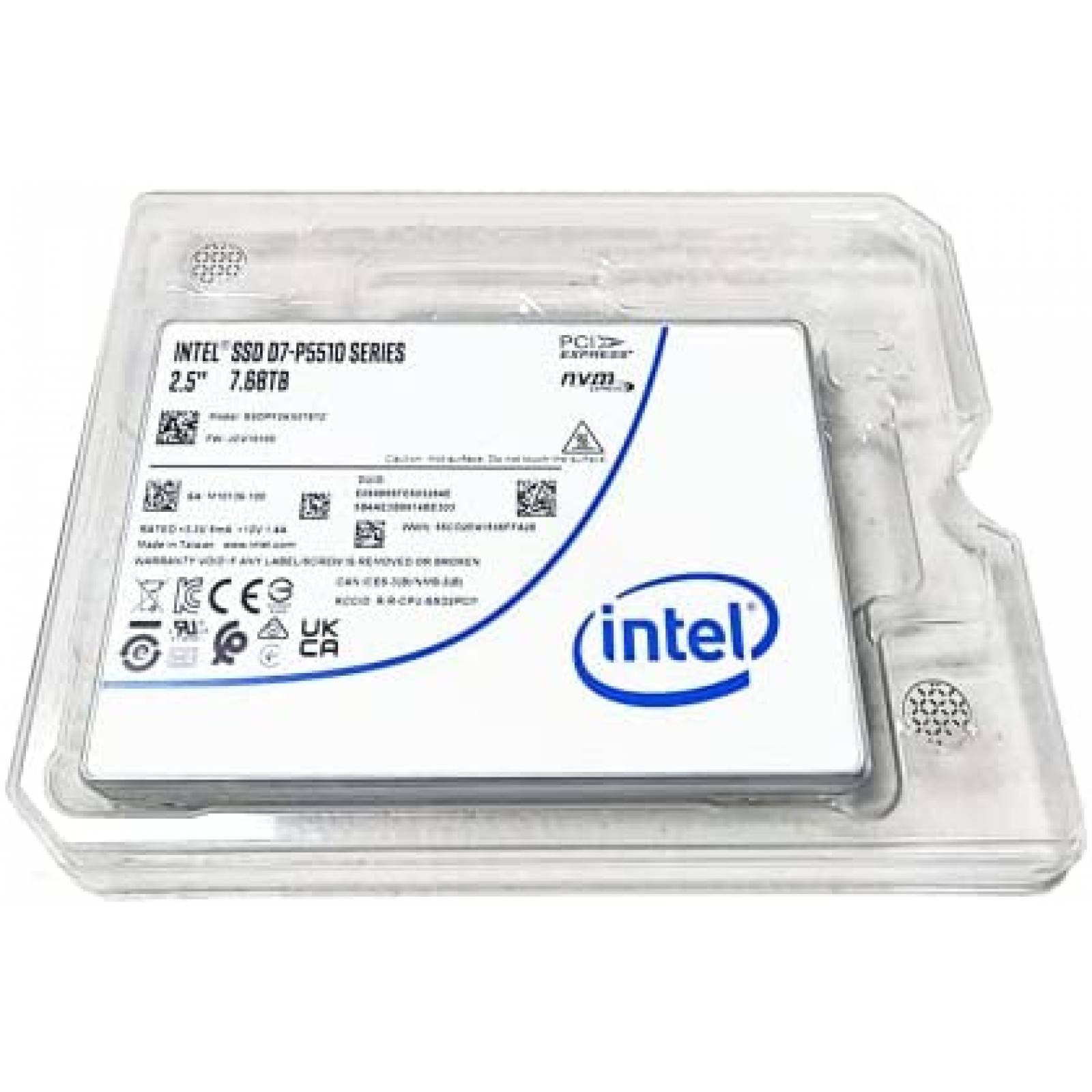 Disco Duro de Estado Solido Intel Capacidad de 7.68TB