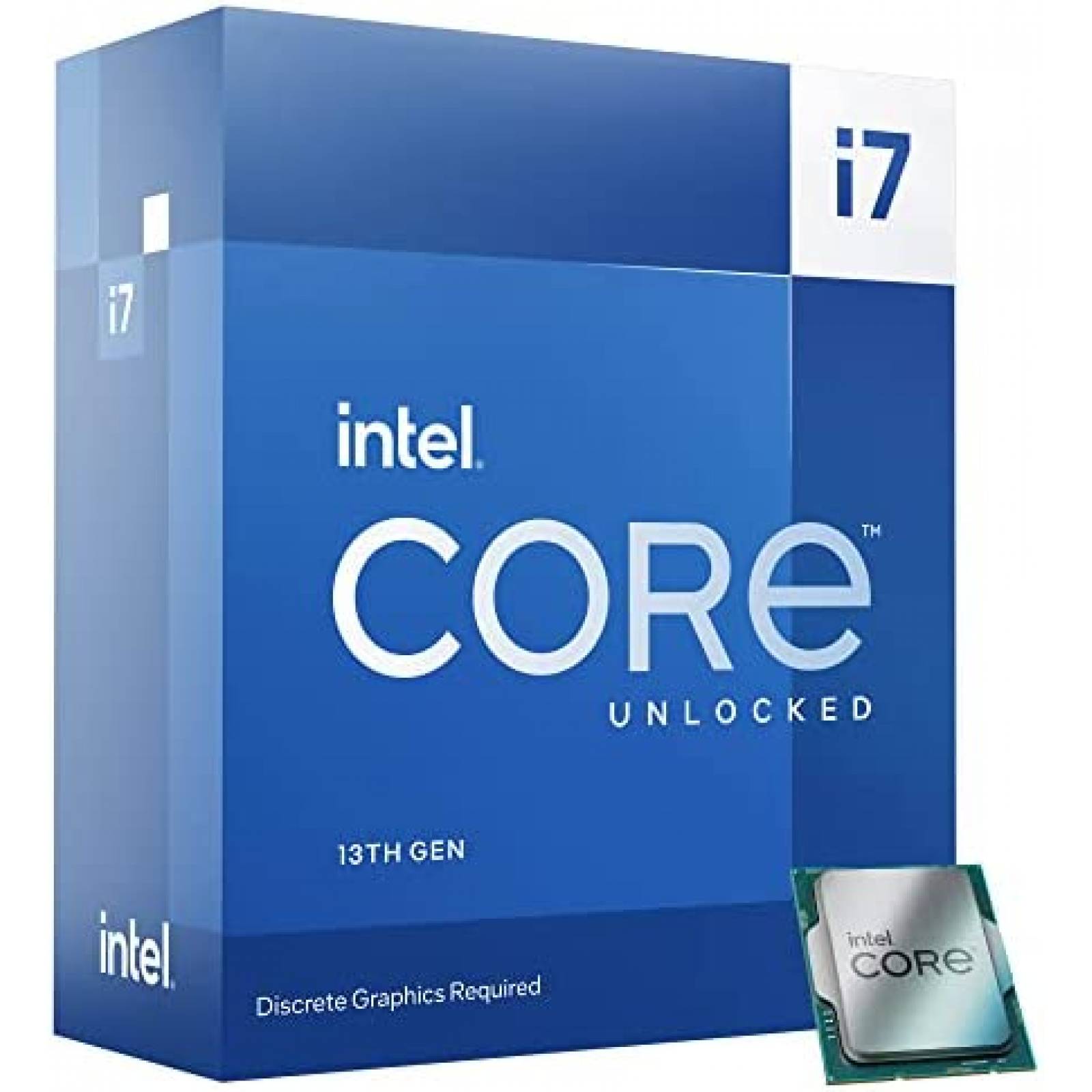 Procesador de CPU Intel Core i7-13700KF Hasta 5,8 GHz -Azul