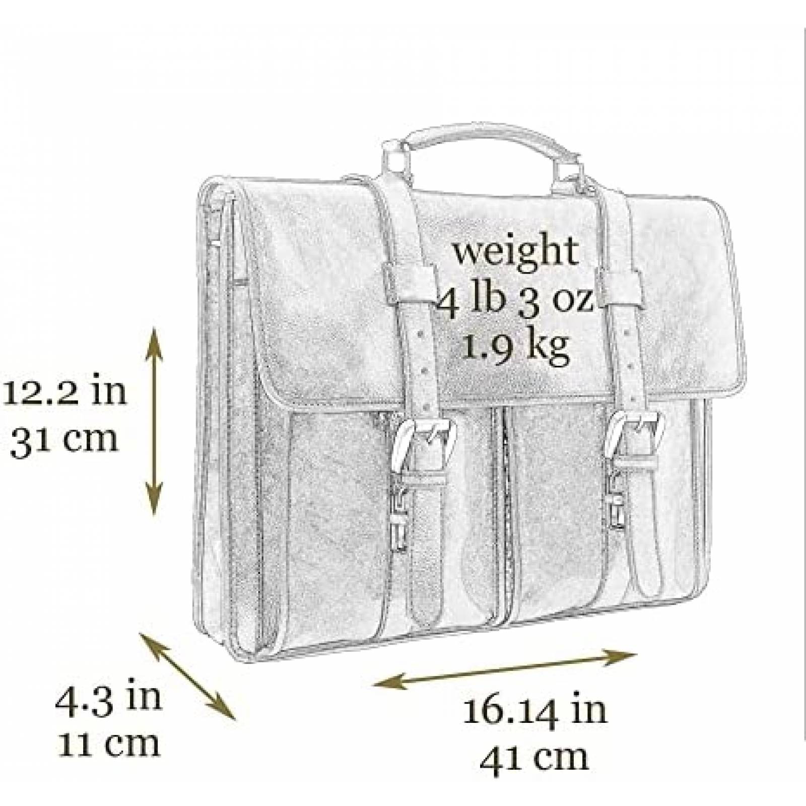 Maletin Time Resistance De Cuero Para Hombre Laptop -Cafe