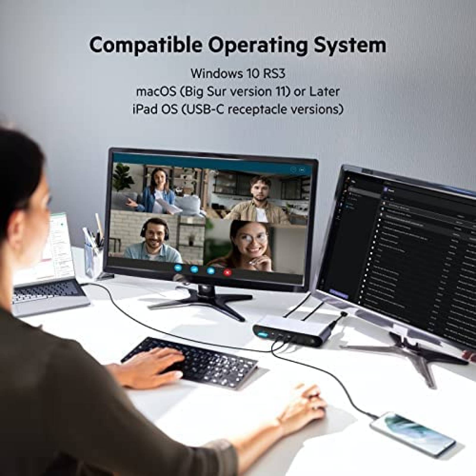 Docking Station Belkin 10 en 1 Thunderbolt HDMI LAN SD -Gris