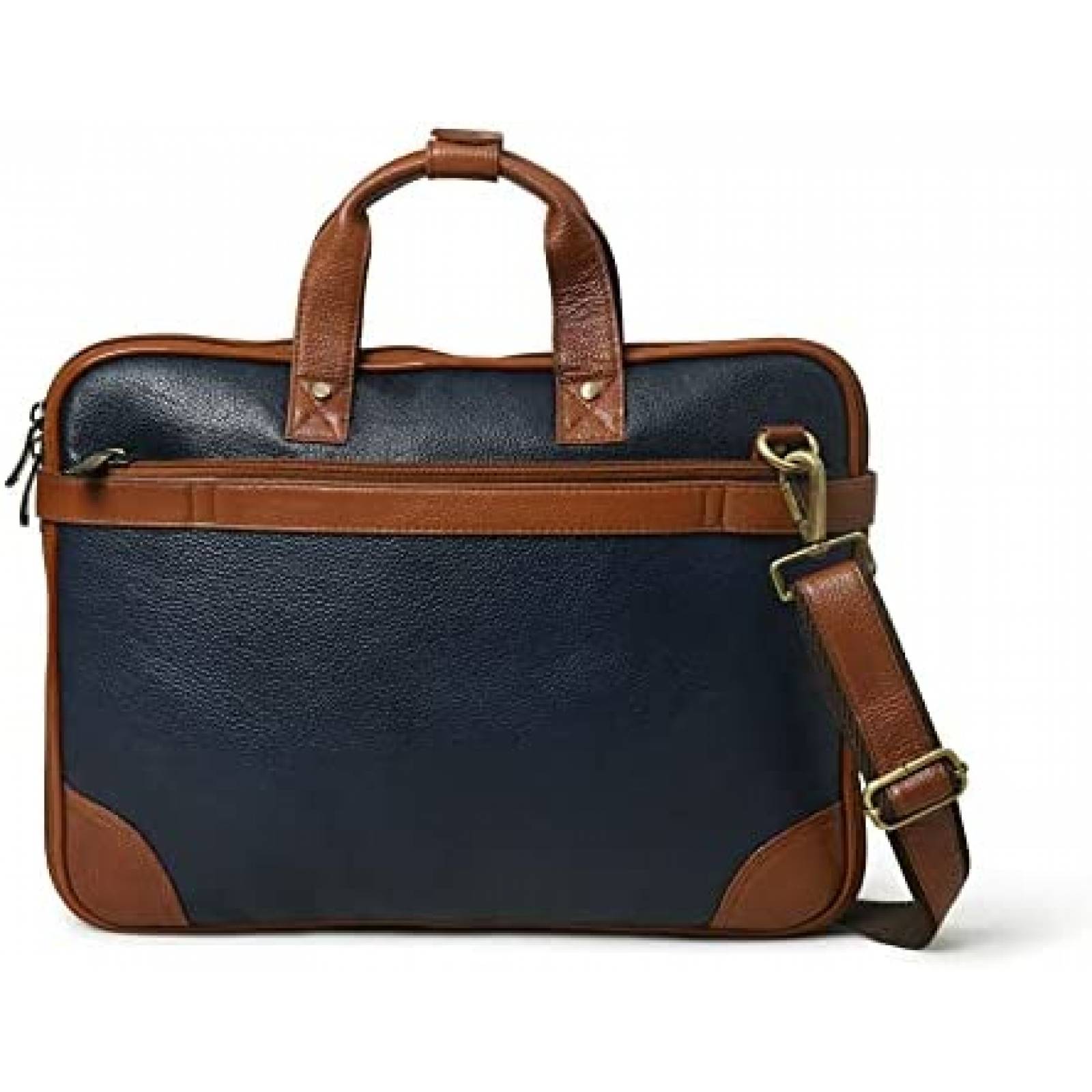 Maletin ADYAN De Cuero Para Hombre y Mujer De Viaje -Azul