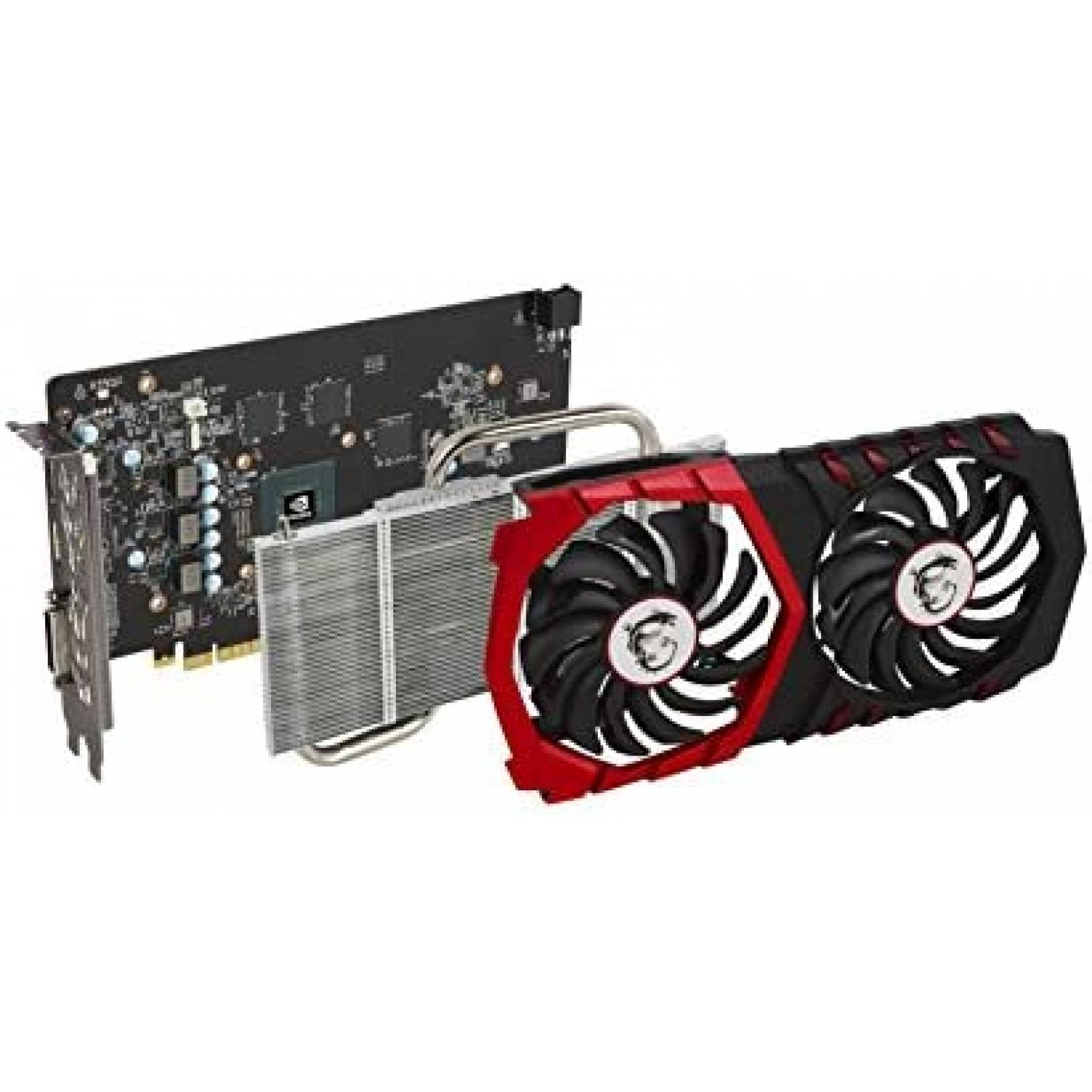 Tarjeta de Video MSI GeForce GTX 1050Ti 4GB GDDR5 3.0 -Rojo