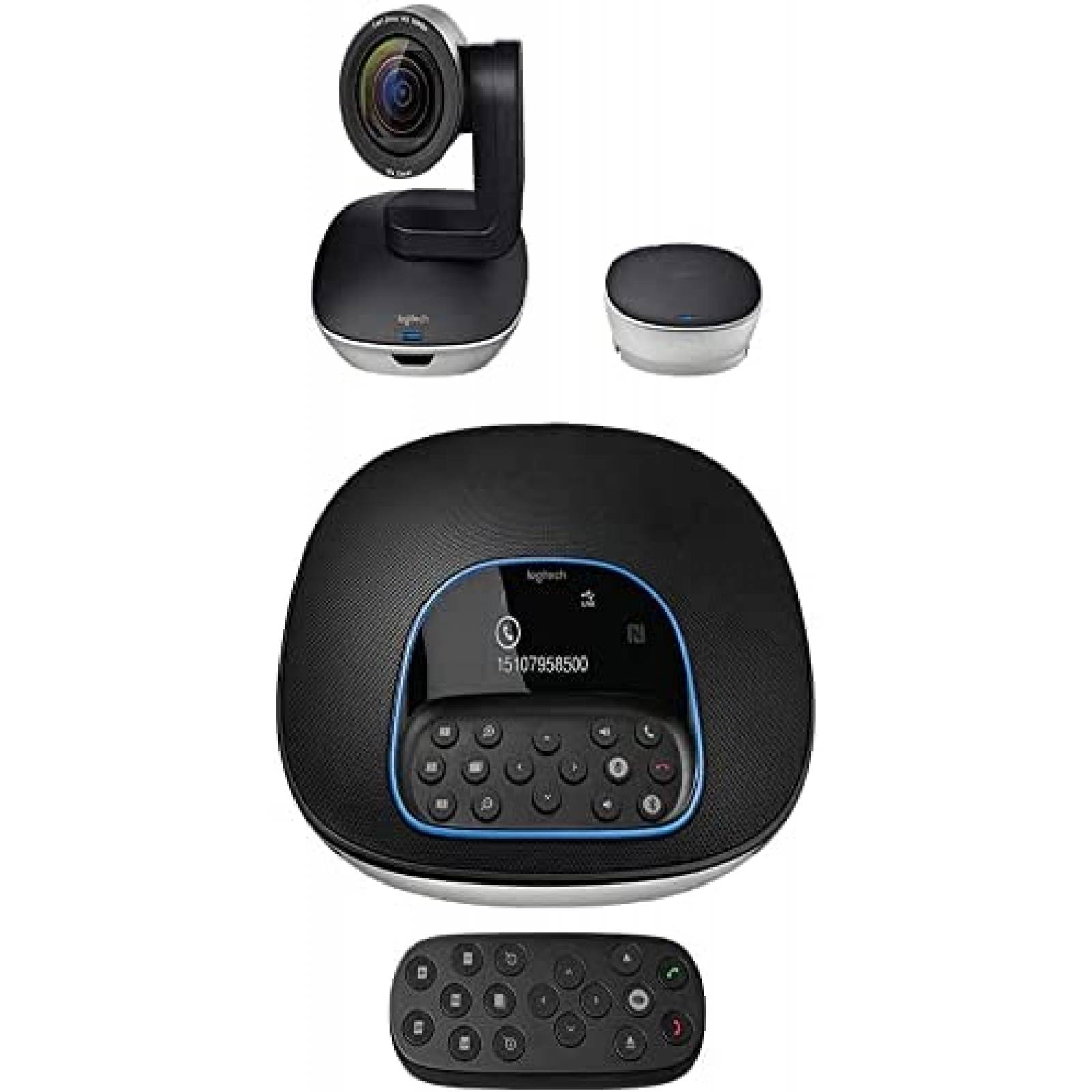 Sistema de Videoconferencia Logitech 960-001057 GROUP -Negro