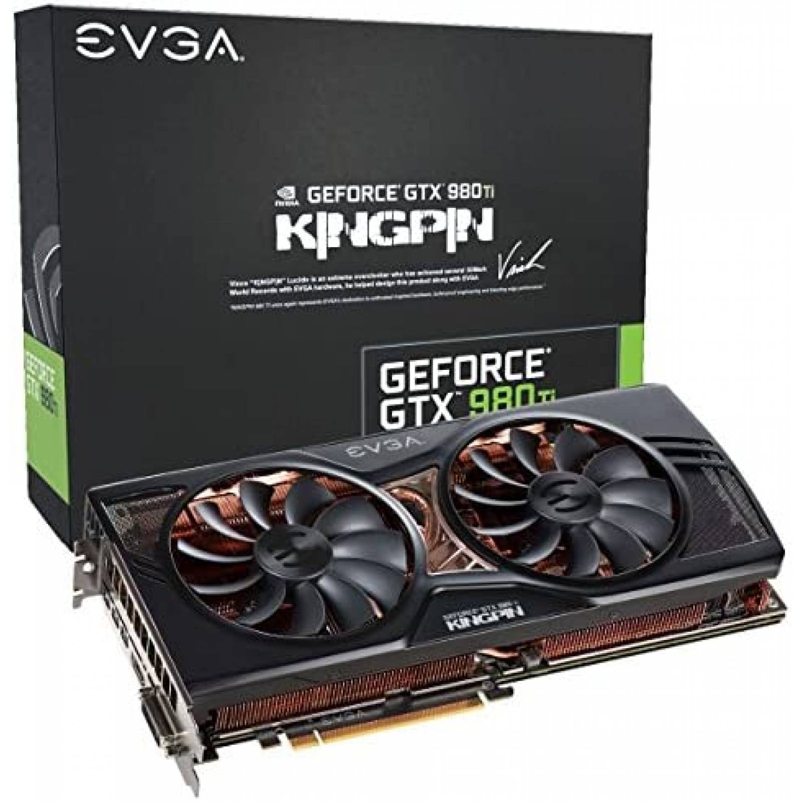 Tarjeta Grafica EVGA GeForce GTX 980 Ti 6GB K|NGP|N -Negro