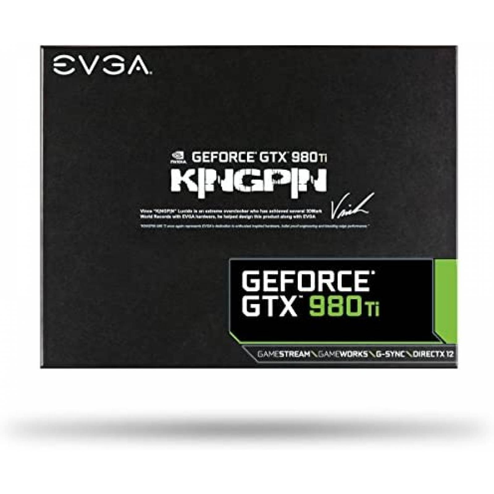 Tarjeta Grafica EVGA GeForce GTX 980 Ti 6GB K|NGP|N -Negro