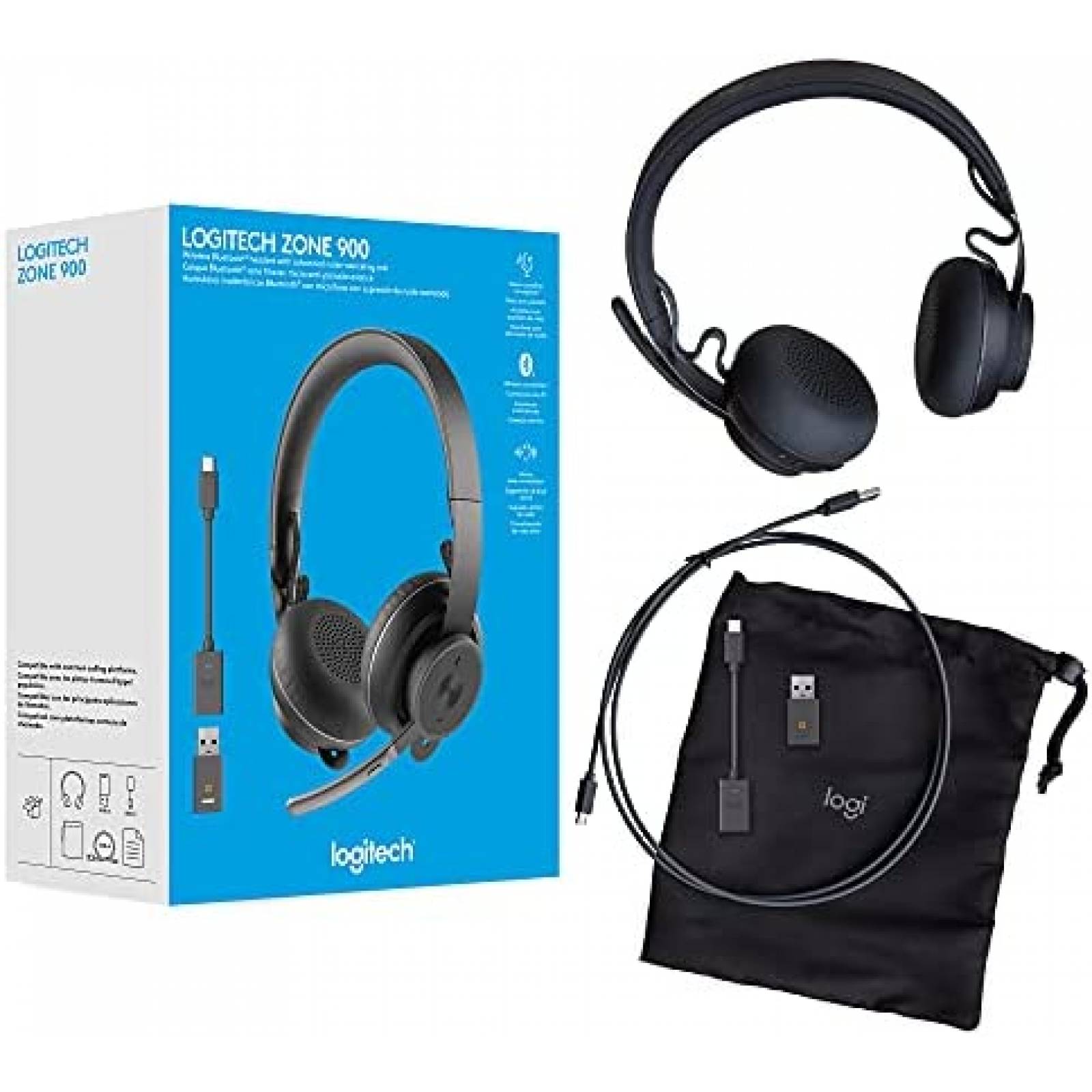 Audifonos Inalambricos Logitech Zone 900 Bluetooth y USB