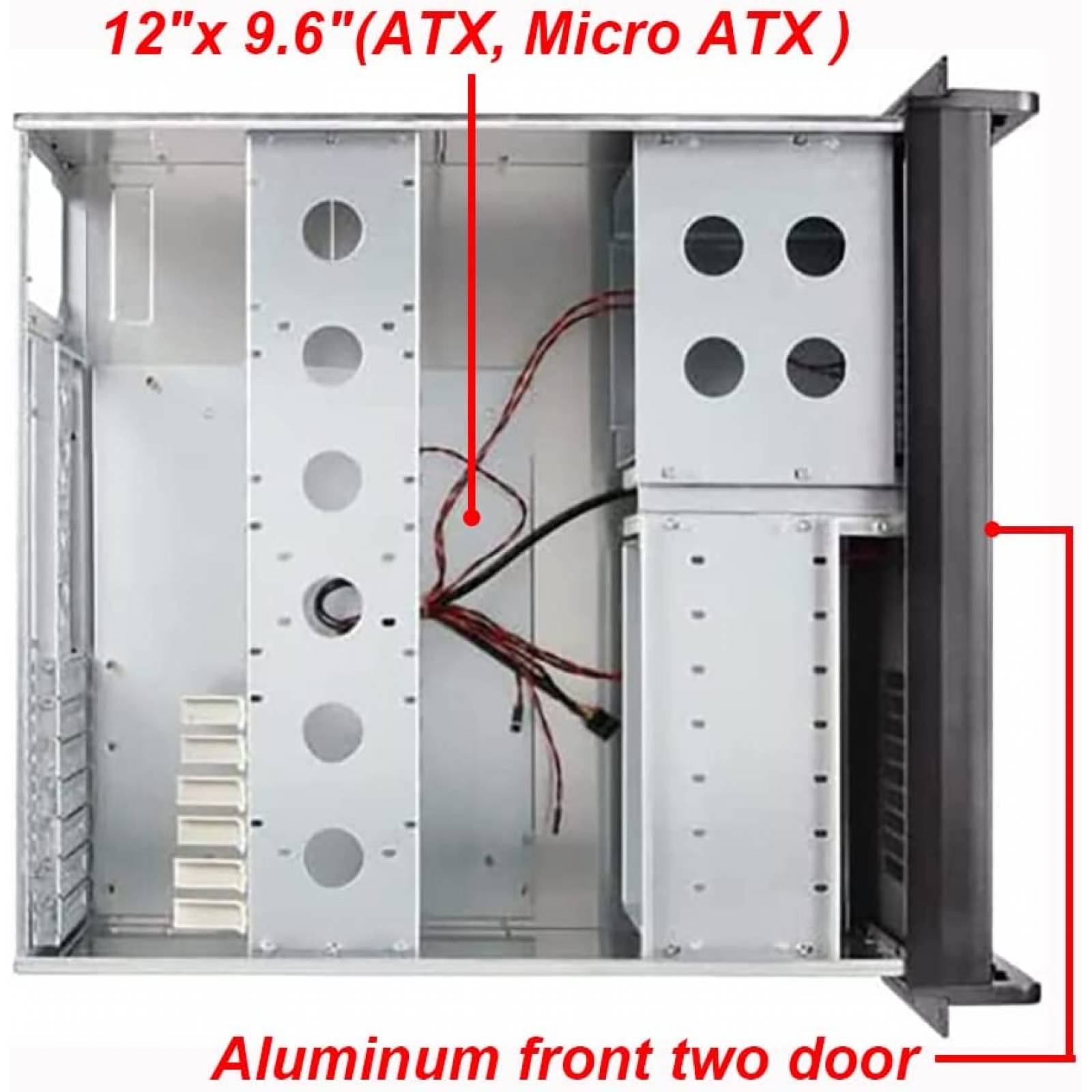 Chasis De Servidor De Montaje RACKCHOICE Aluminio -Negro