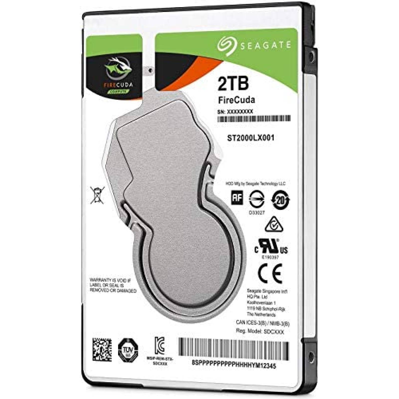 Disco HDD Seagate Firecuda 2TB 2.5'' Sata Hibrido -Gris