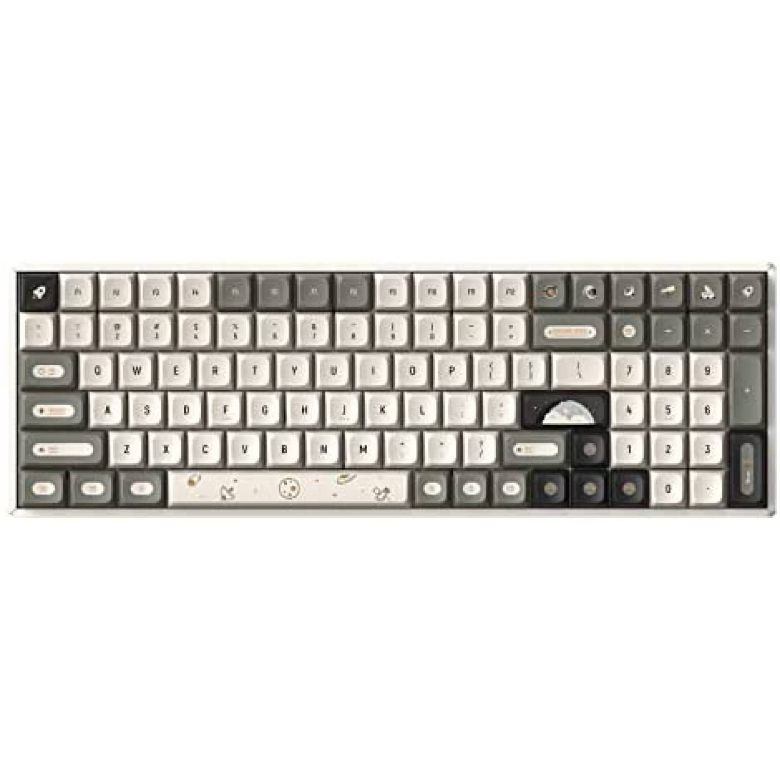 Teclado Mecanico IQUNIX F97 96% 100 Teclas Inalambrico -Gris