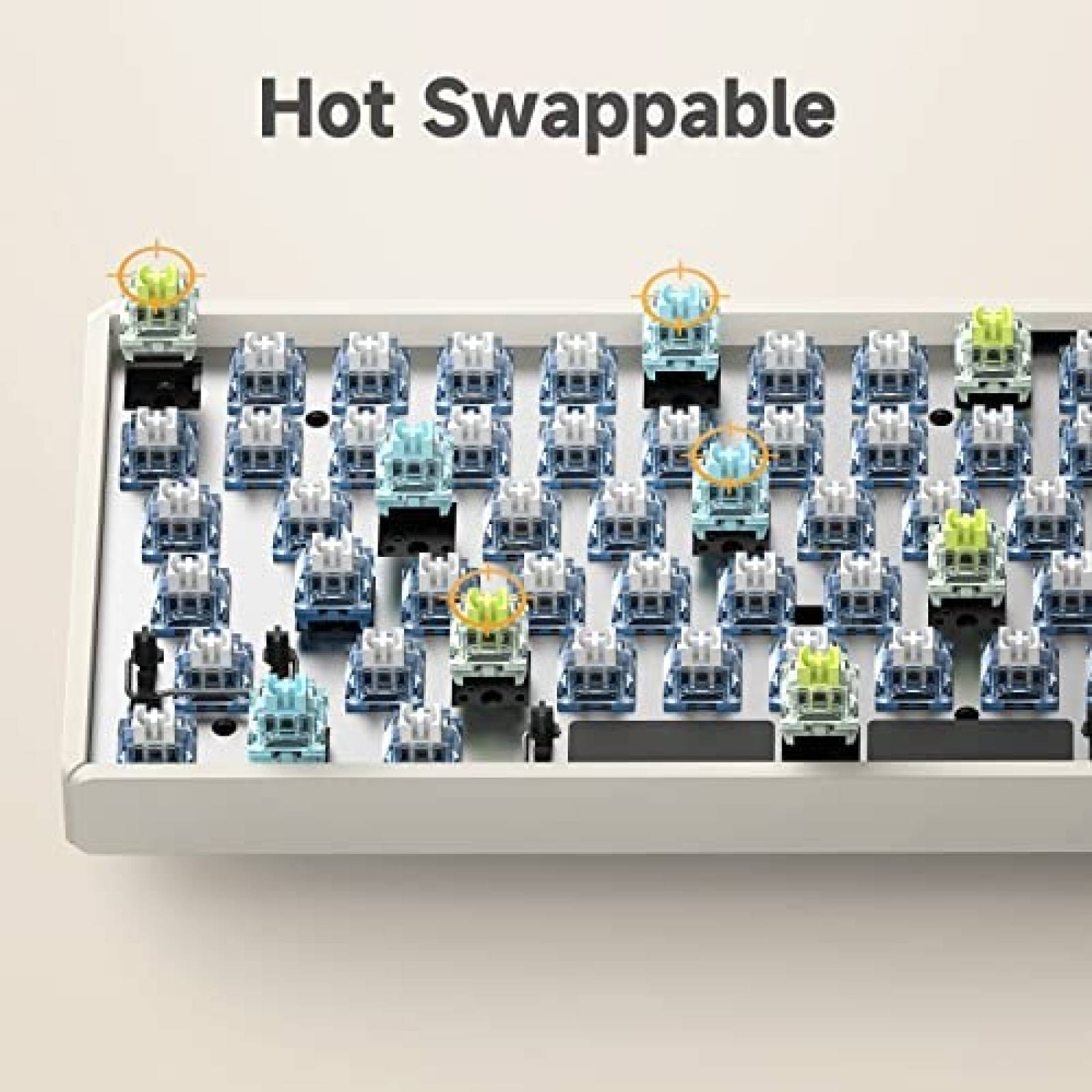 Teclado Mecanico IQUNIX F97 96% 100 Teclas Inalambrico -Gris