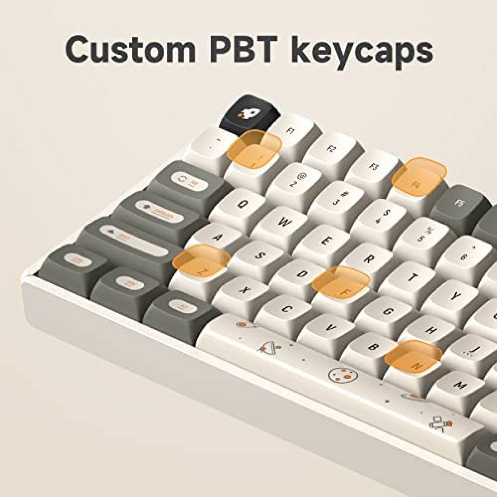 Teclado Mecanico IQUNIX F97 96% 100 Teclas Inalambrico -Gris