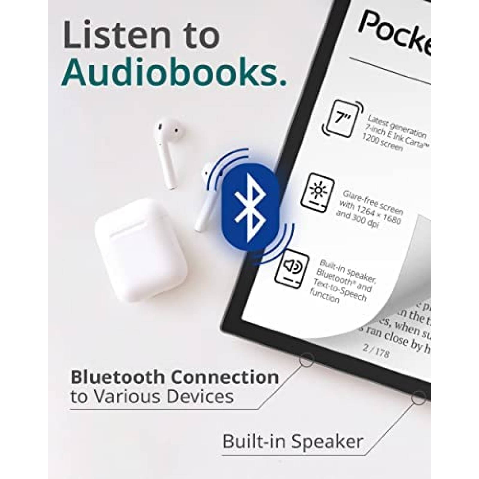 Lector Electronico PocketBook Era 7'' 16GB Bluetooth -Negro