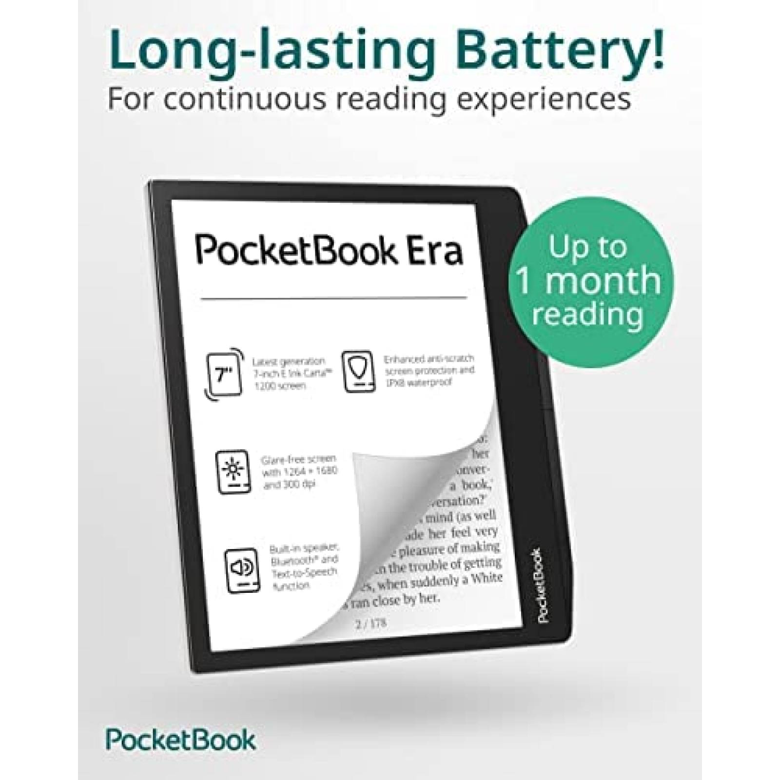 Lector Electronico PocketBook Era 7'' 16GB Bluetooth -Negro