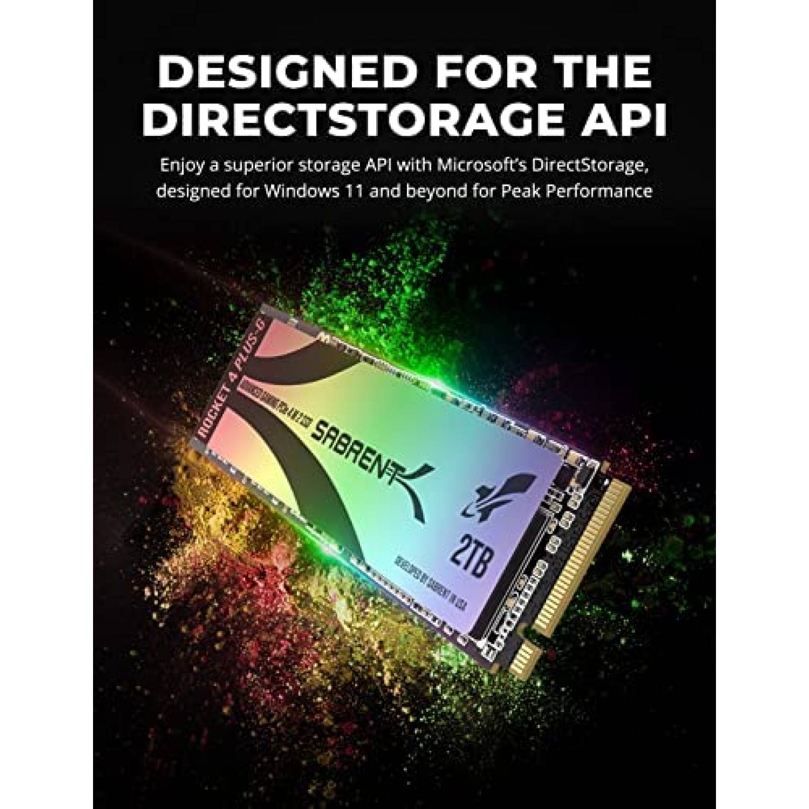 Disco Solido SSD SABRENT Rocket 4 PlusG 2TB Gaming PCIe NVMe