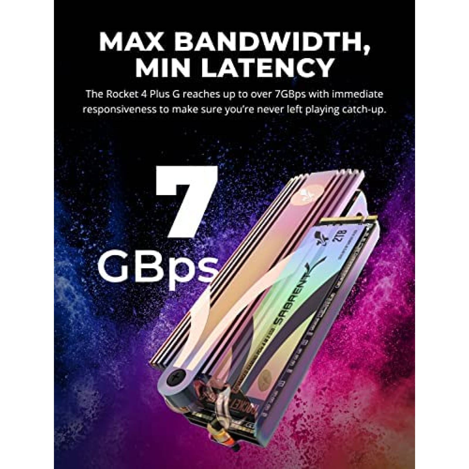 Disco Solido SSD SABRENT Rocket 4 PlusG 2TB Gaming PCIe NVMe