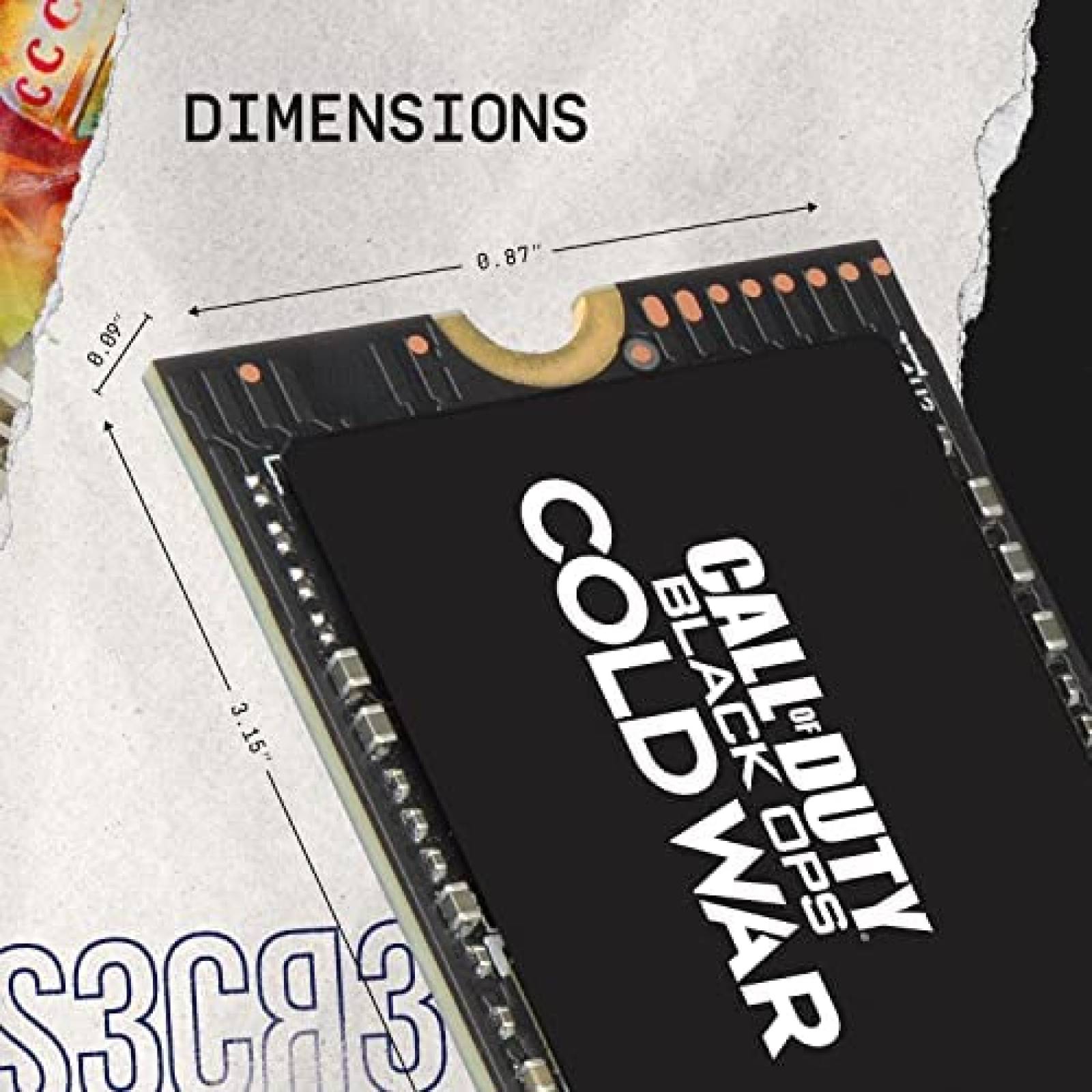 Disco SSD M.2 WD Black SN850 1TB NVMe PCIe Gen4 COD Back Ops