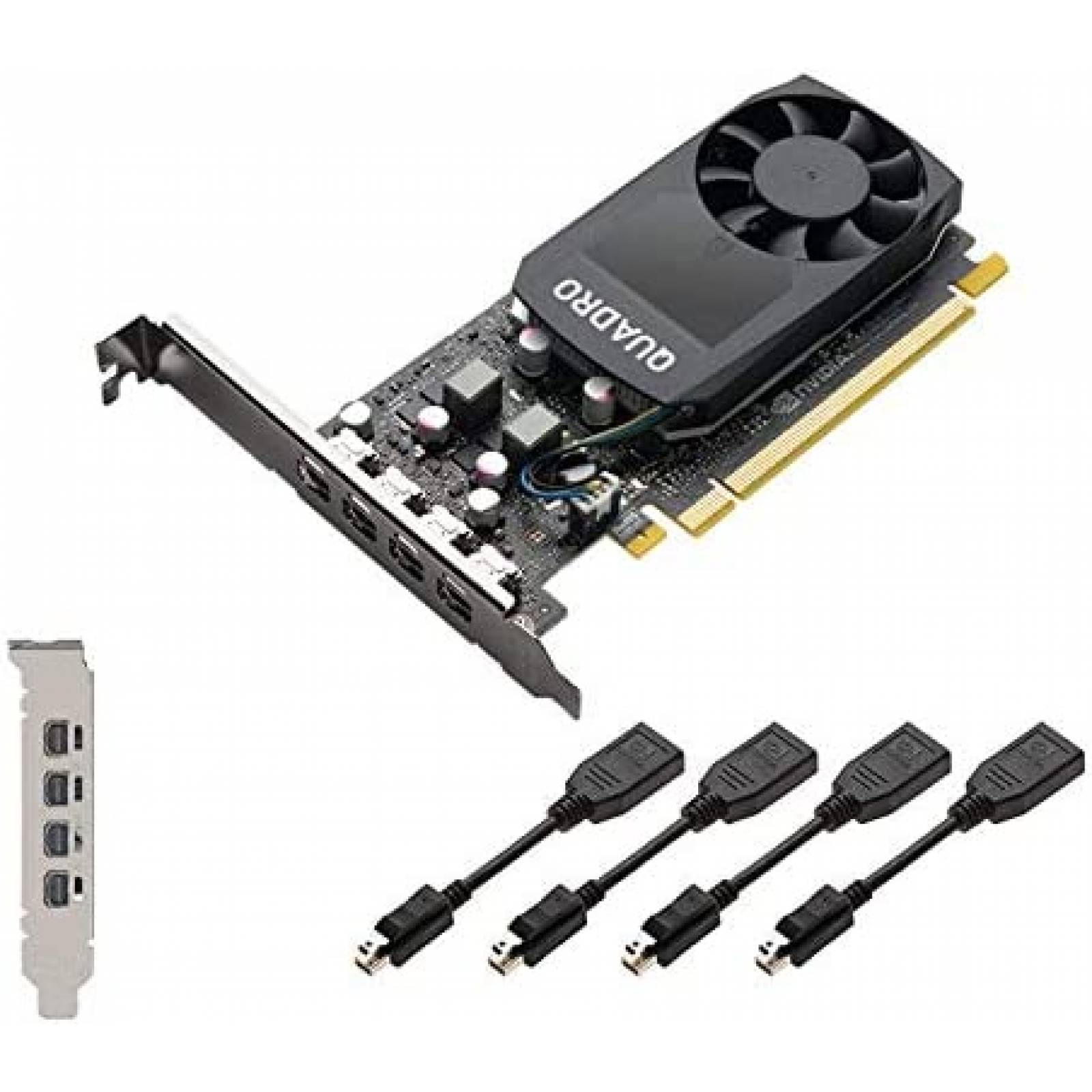 Tarjeta Grafica PNY QUADRO P1000 de 4GB GDDR5 -Negro
