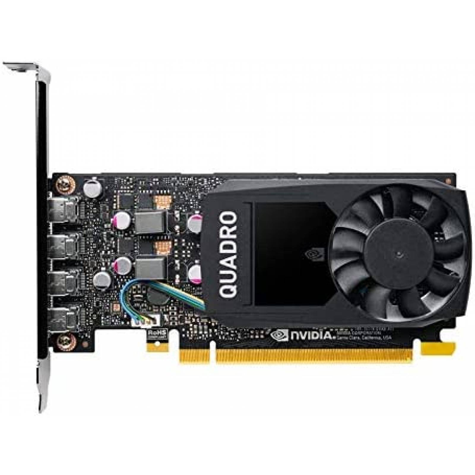 Tarjeta Grafica PNY QUADRO P1000 de 4GB GDDR5 -Negro