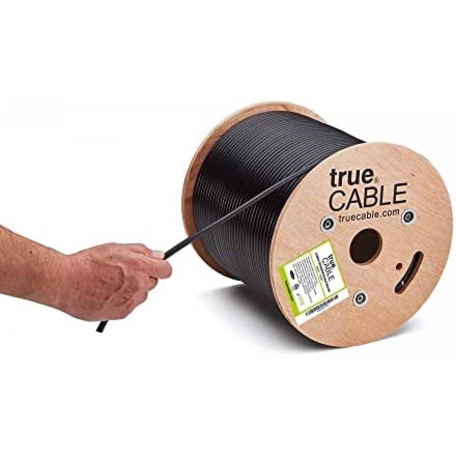 Cable Ethernet trueCABLE Cat6A Cmx 23AWG 750Mhz 152.4Mts -Ne