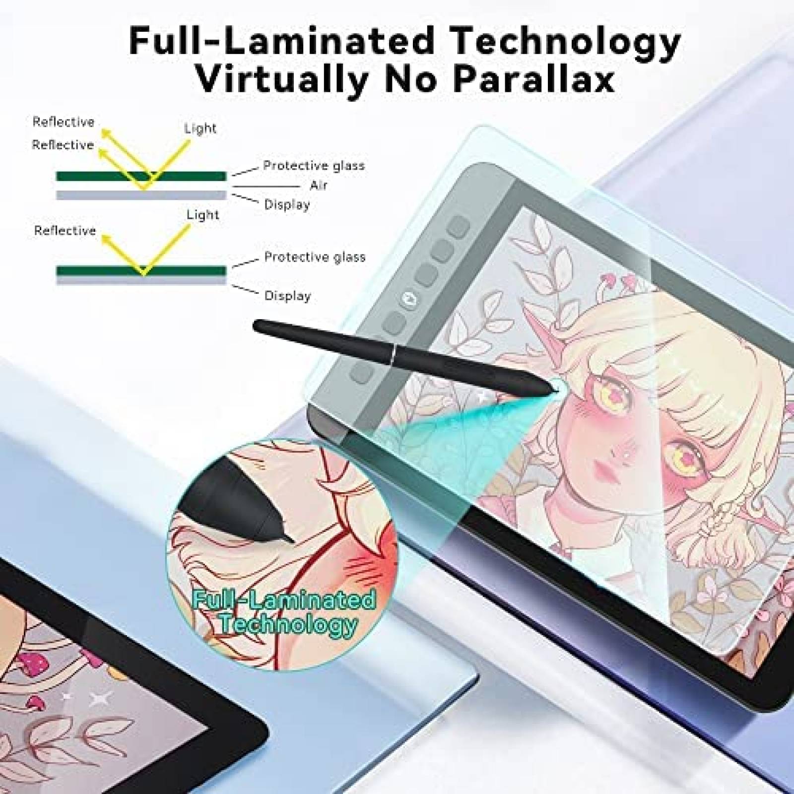 Tableta Grafica con Pantalla Parblo Coast 10 11.6" FHD 8192