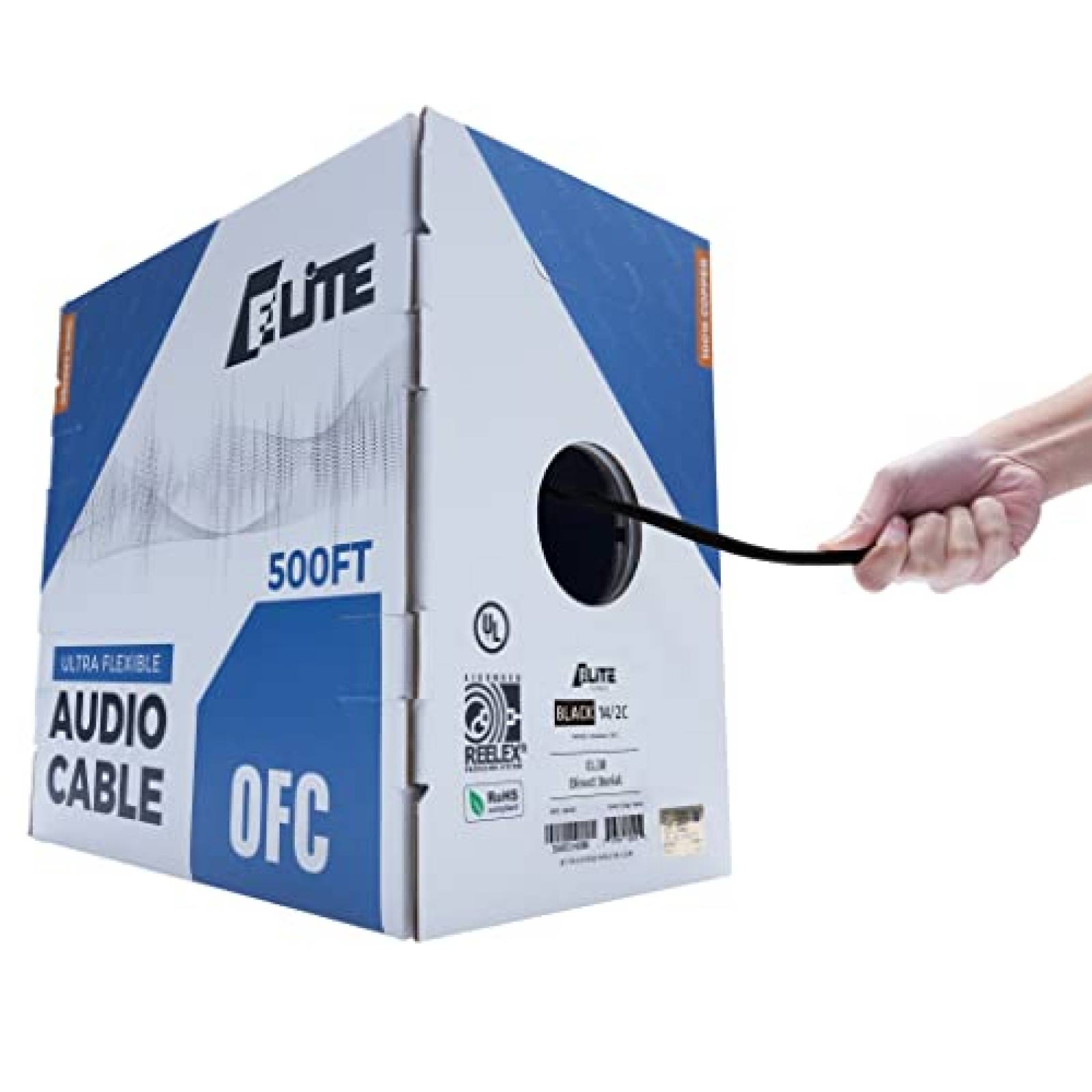 Cable para Bocina Elite Exterior 14AWG/2 Conductores 152m -N