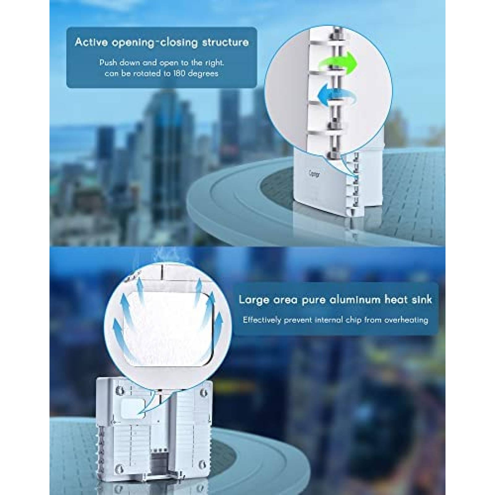 Switch Cqenpr Exterior 8 Puertos Poe+2G Uplink+1SFP Slot,