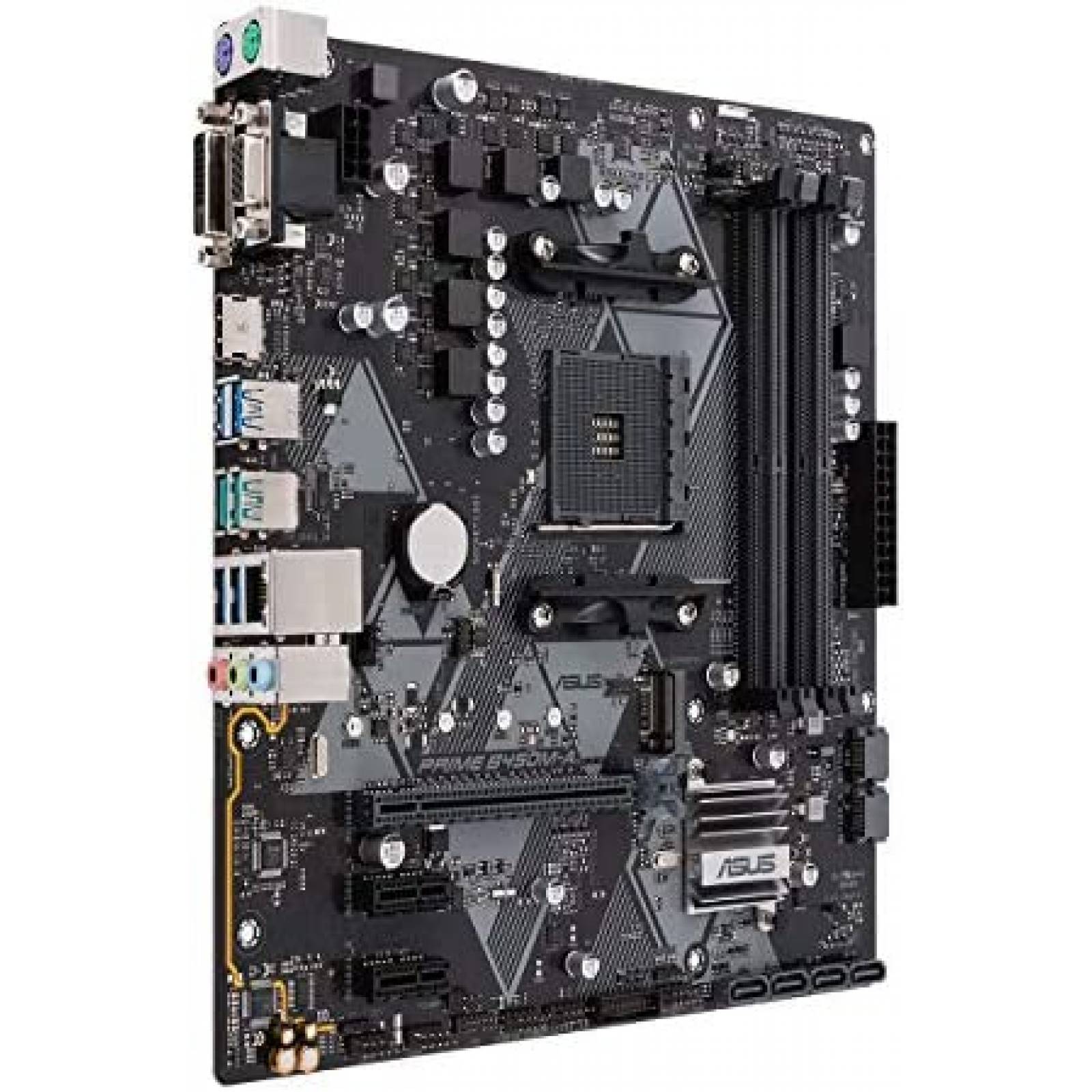 Tarjeta Madre Asus Prime AMD B450M-A Micro ATX -Negro
